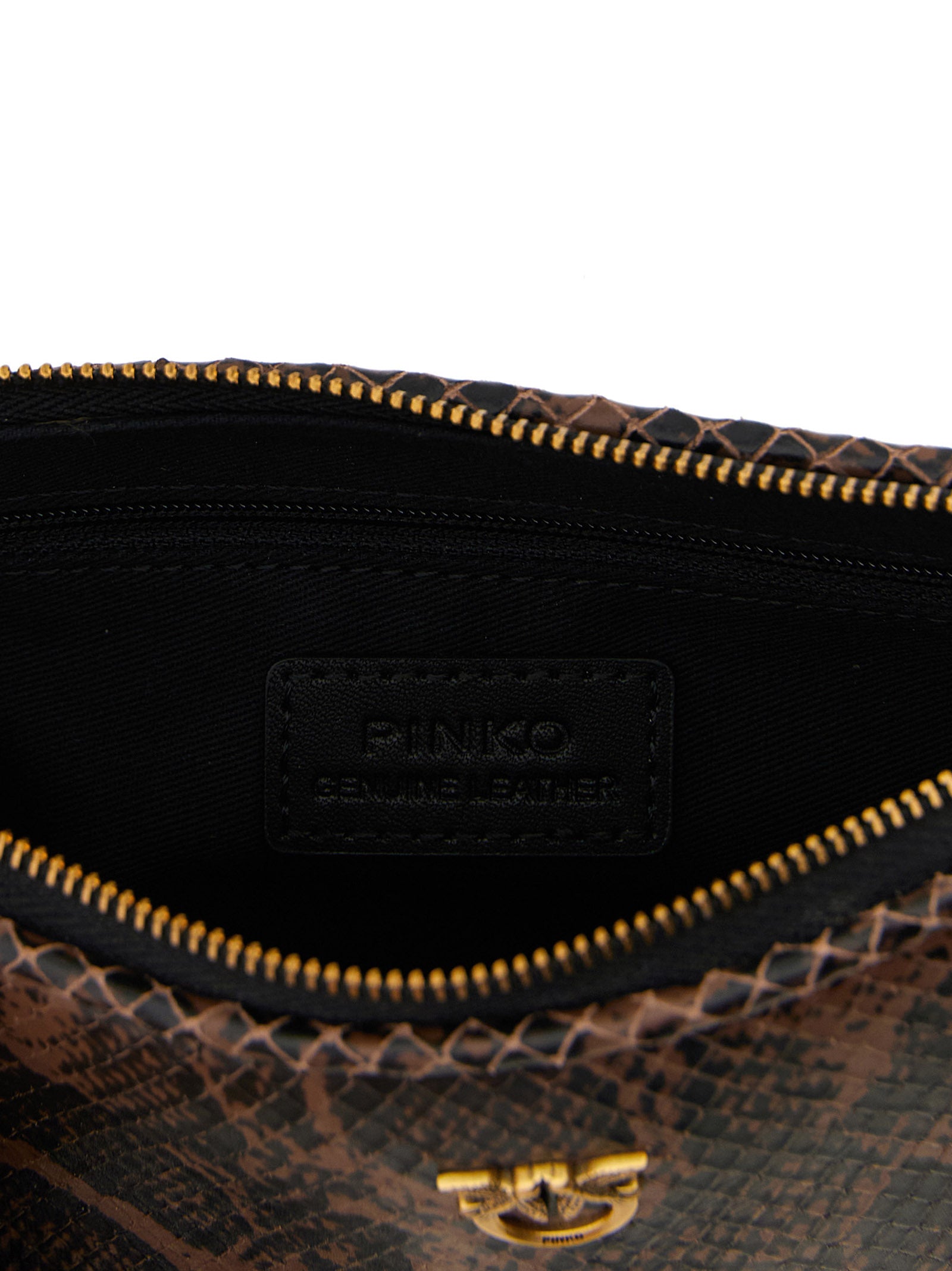PINKO Brown Calfskin Crossbody Women's Bag
