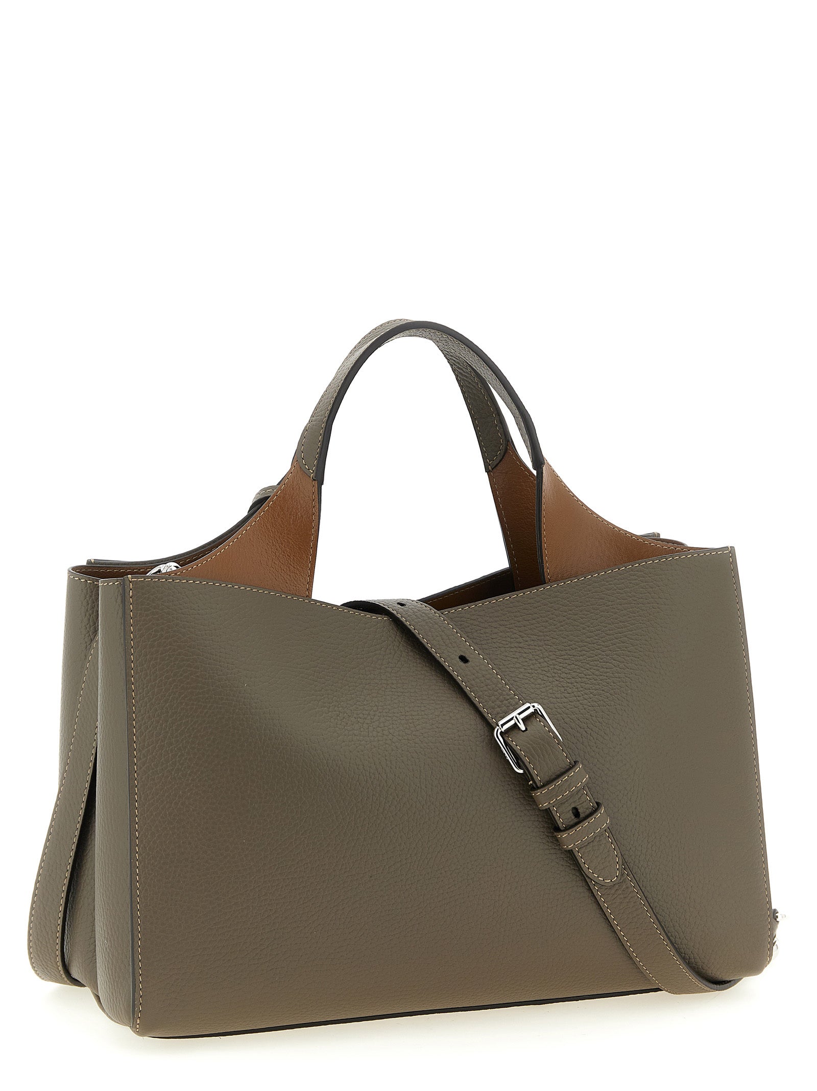 Tod's Gray Calfskin Women's Handbag