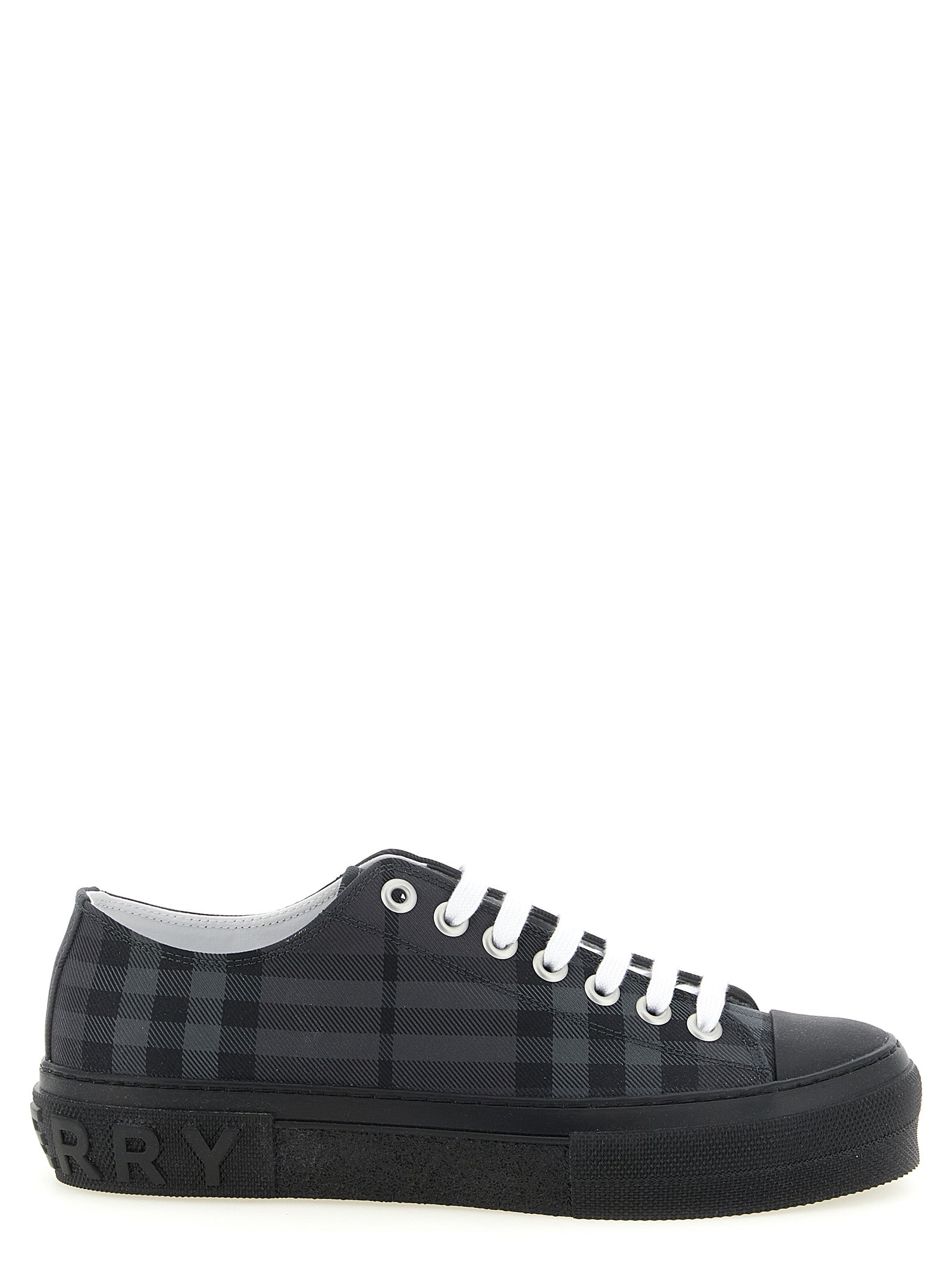 Burberry Gray Polyamide Low Top Men's Sneakers