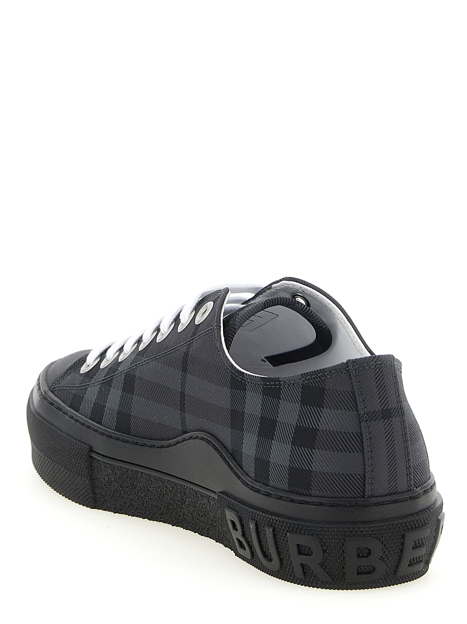 Burberry Gray Polyamide Low Top Men's Sneakers
