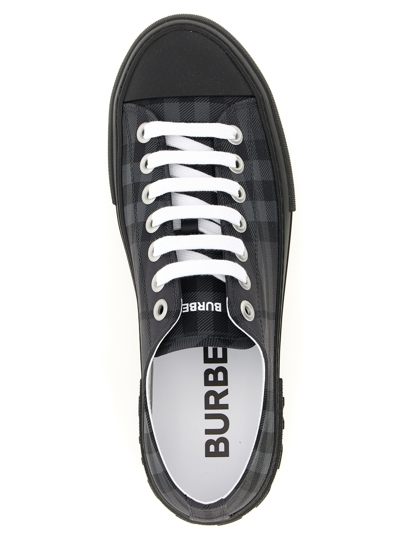 Burberry Gray Polyamide Low Top Men's Sneakers
