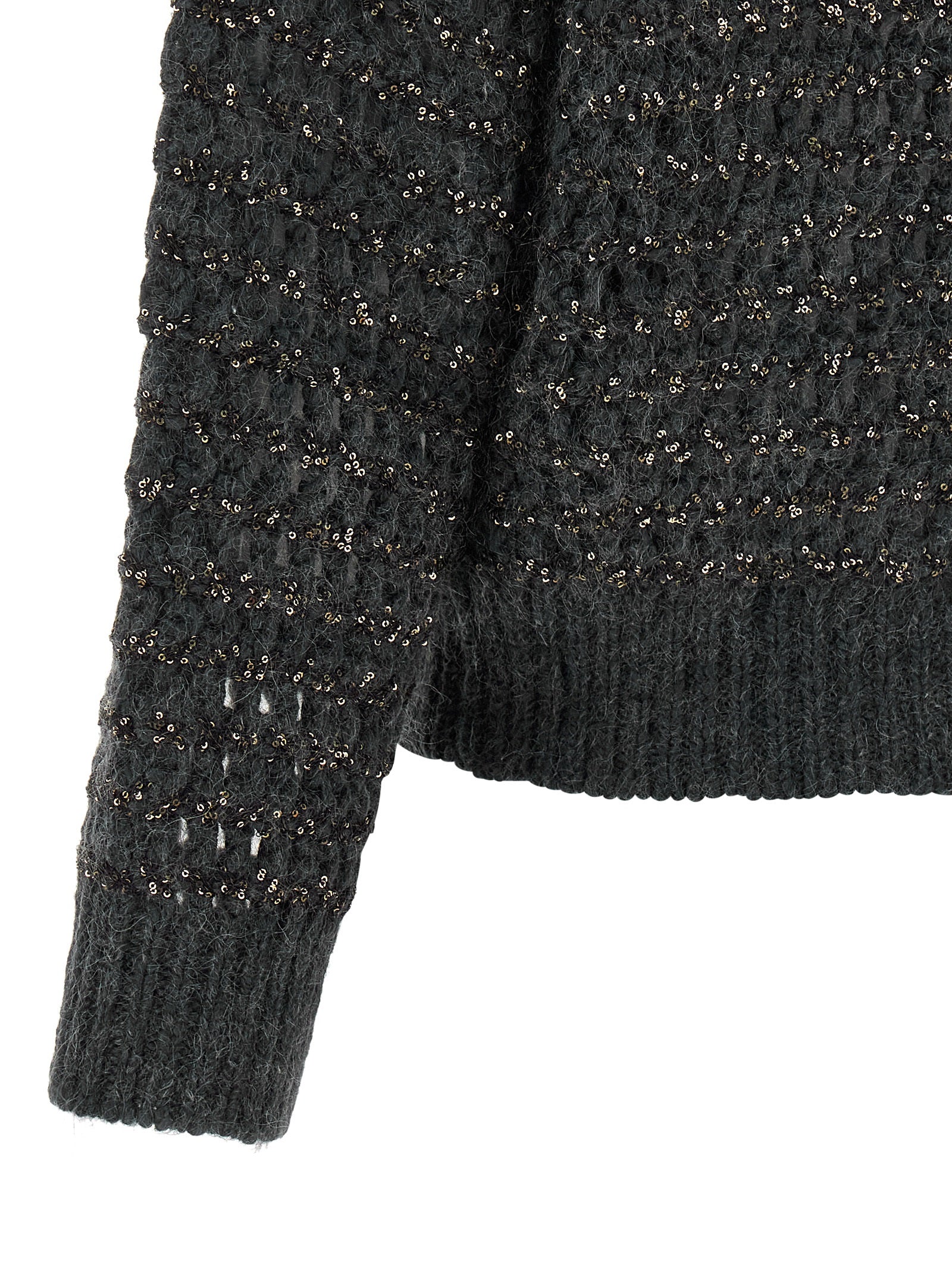 Brunello Cucinelli Gray Elastane Women's Cardigan
