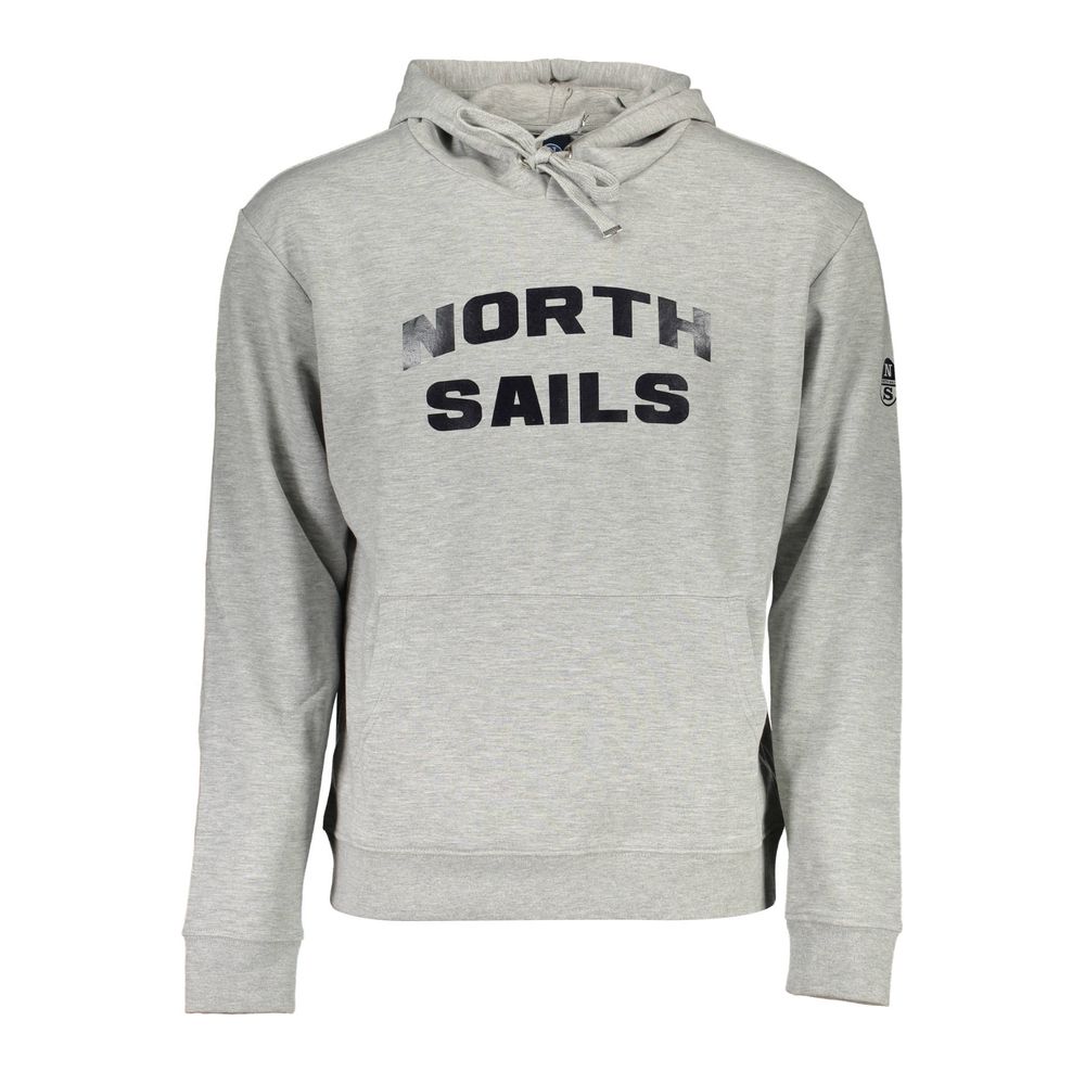 North Sails Grigio Cotton Men Men's Sweatshirt