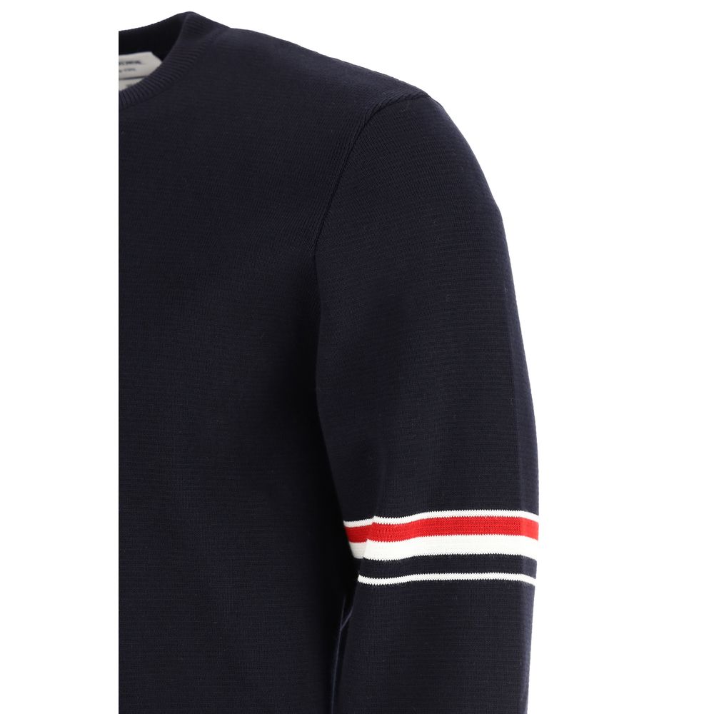 Thom Browne Blue Cotton Men's Sweatshirt