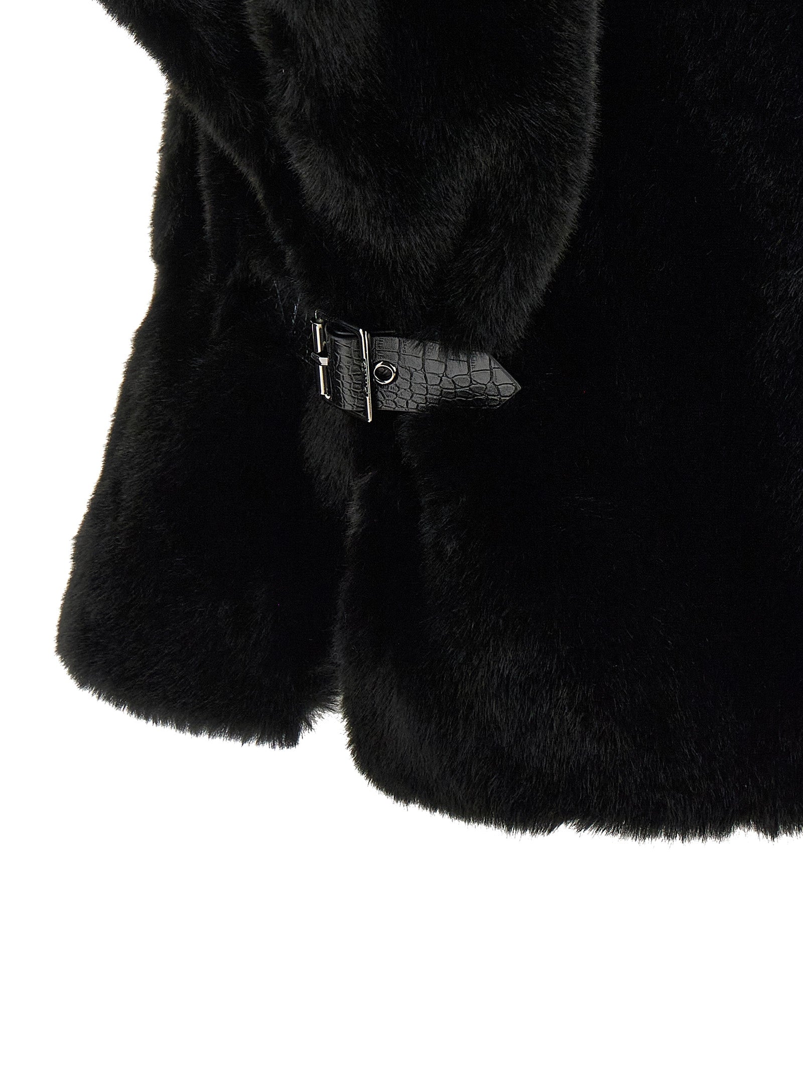 PINKO Black Polyester Women's Coat