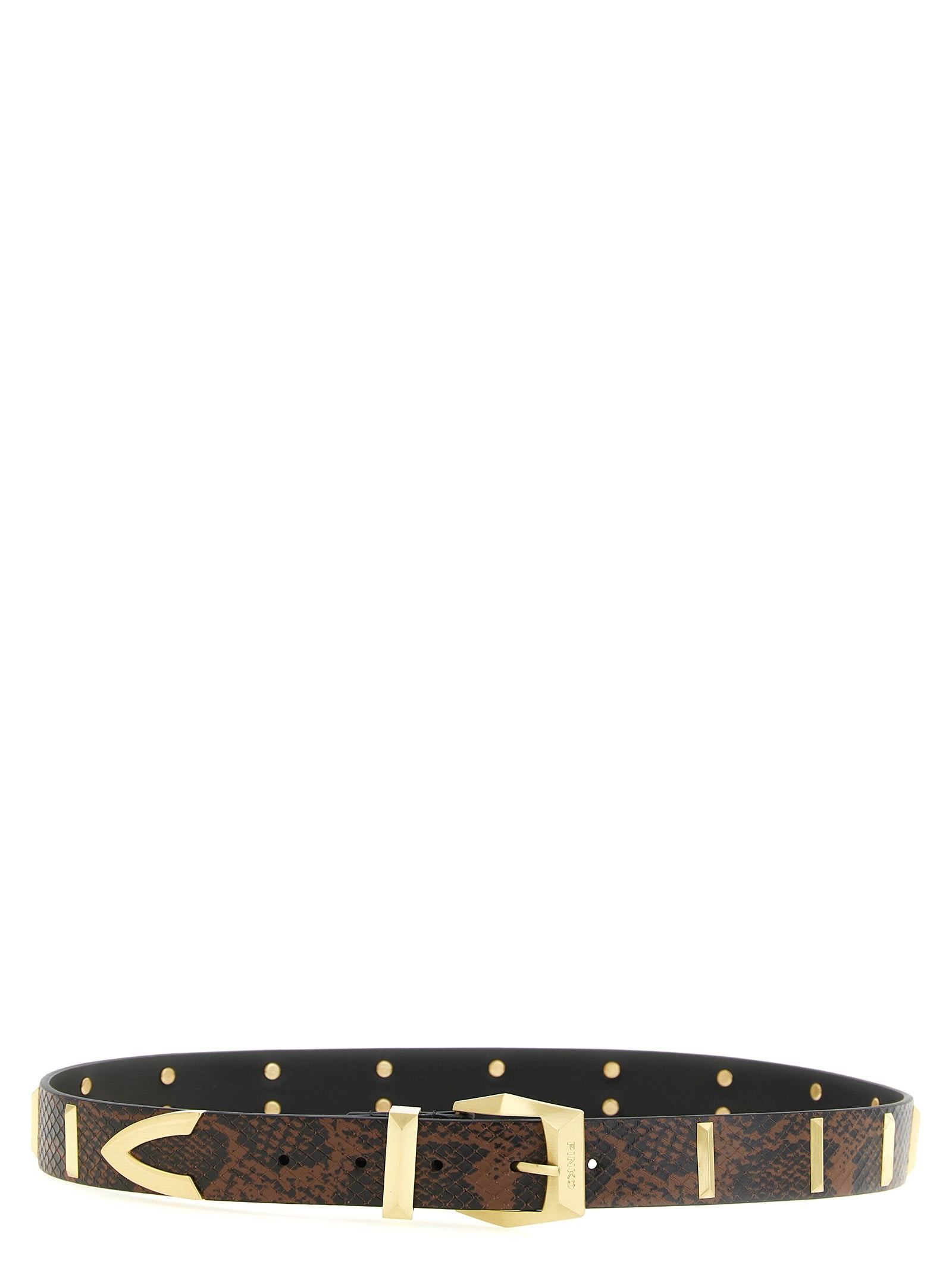 PINKO Gray Calfskin Regular Women's Belt