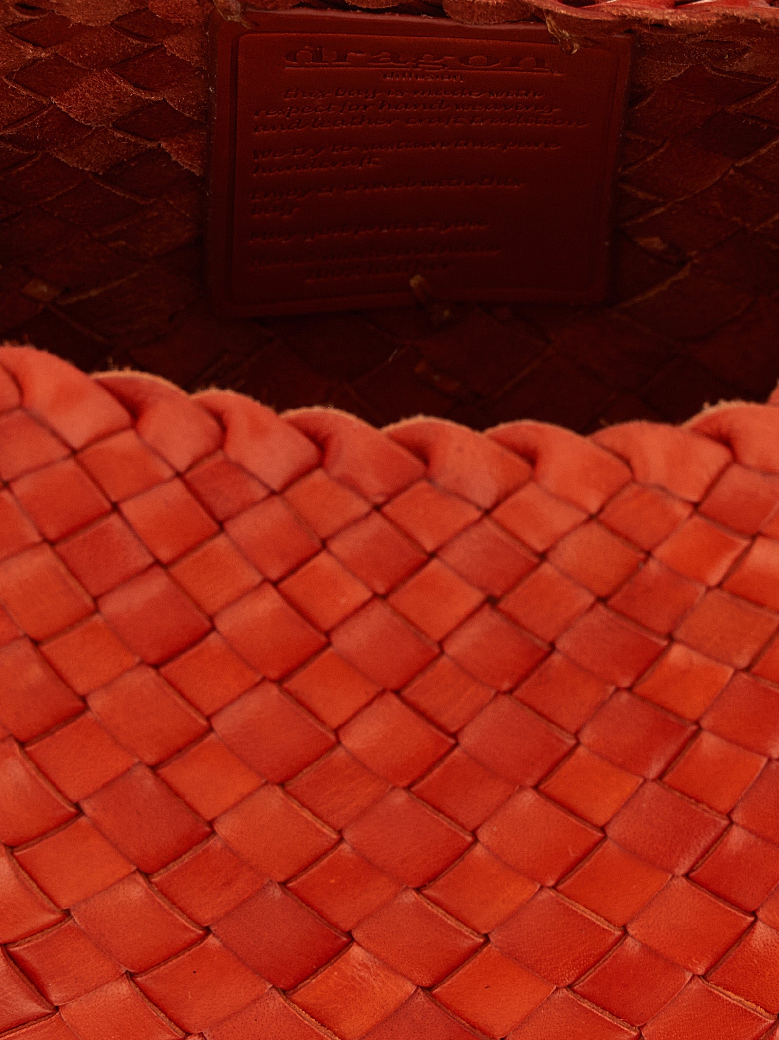 Dragon Diffusion Orange Calfskin Shoulder Women's Bag