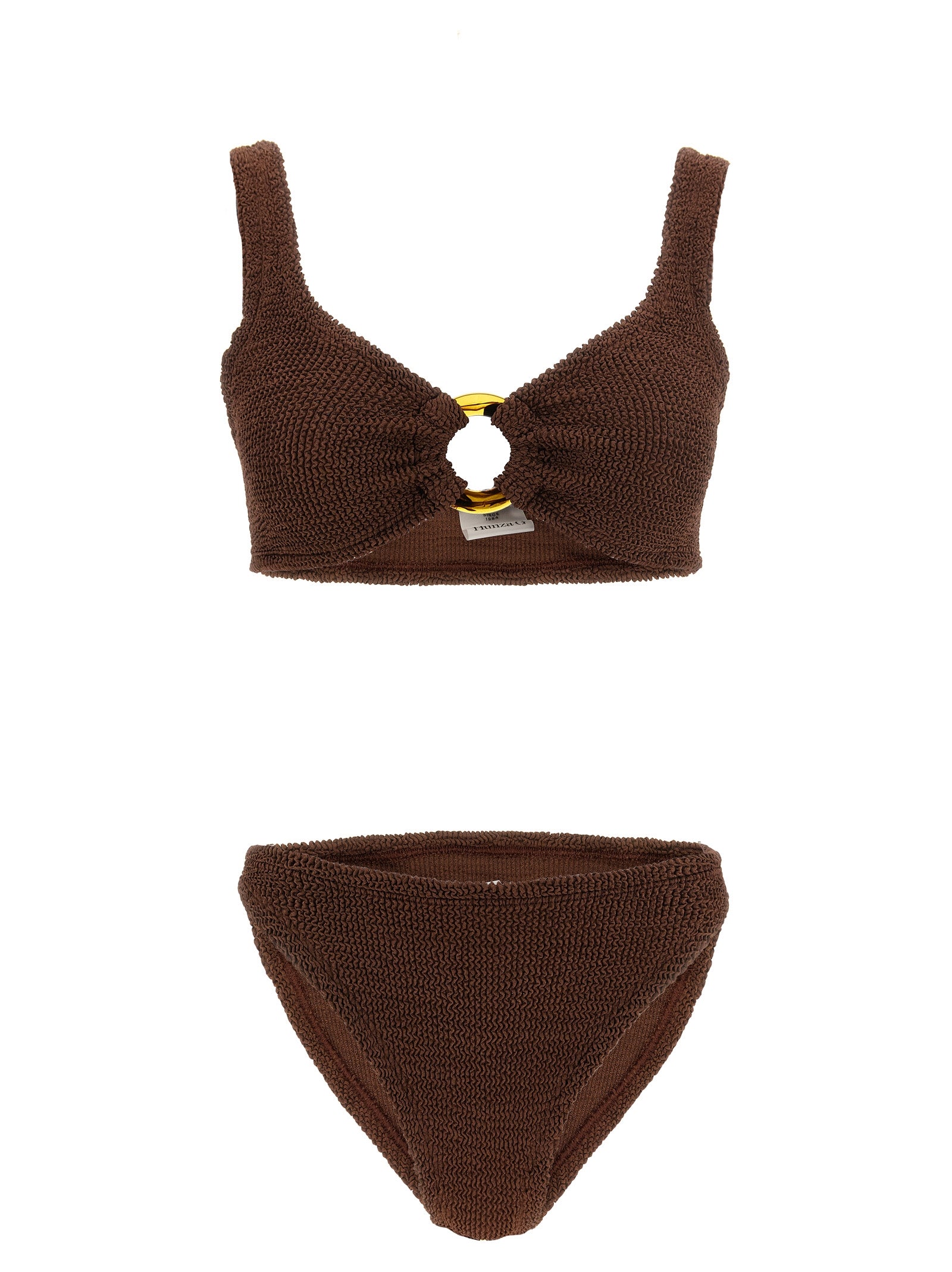 Hunza G Brown Polyamide Women's Bikini