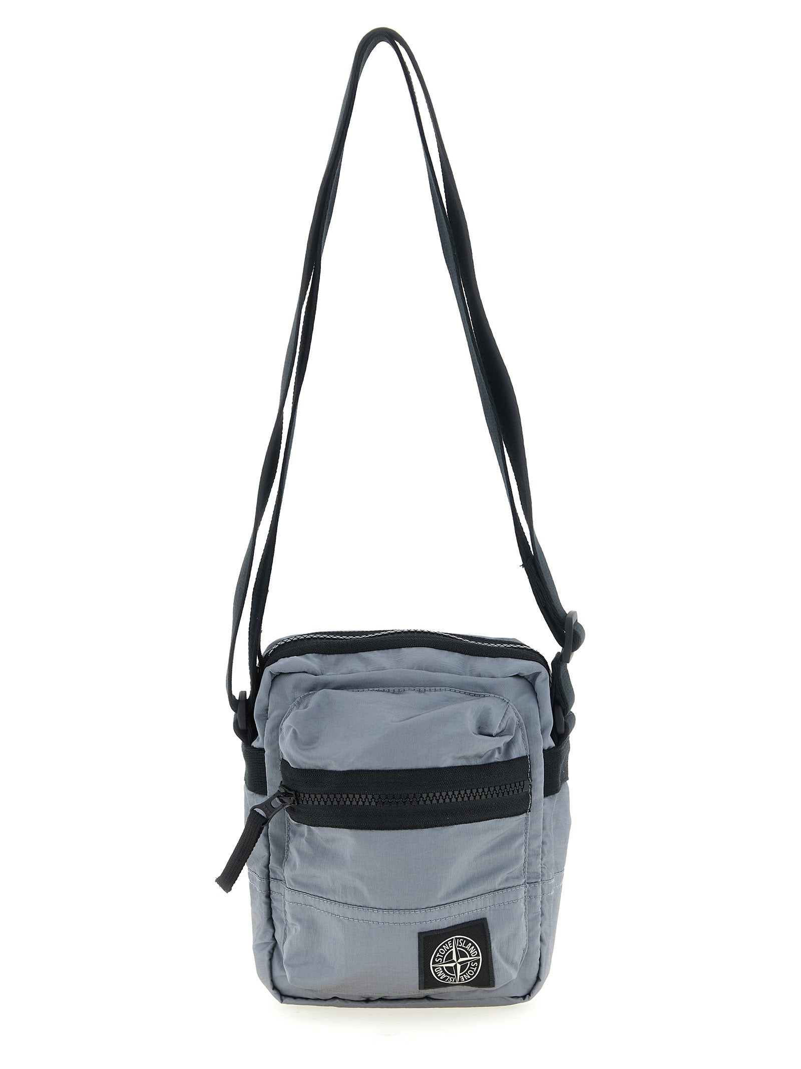 Stone Island Gray Polyamide Crossbody Men's Bag