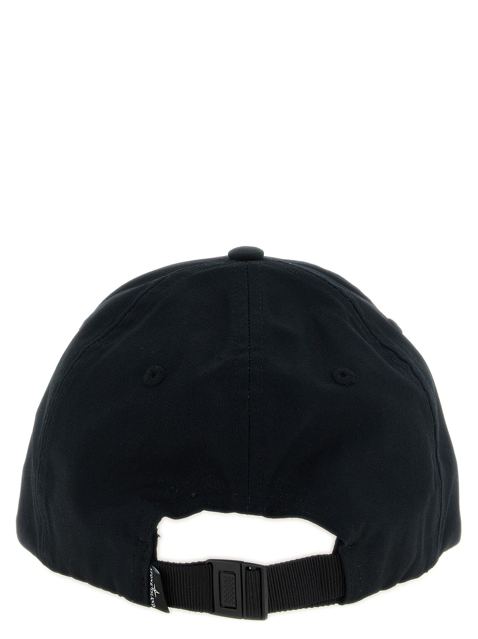 Stone Island Black Cotton Cap (Baseball Men's Hat)