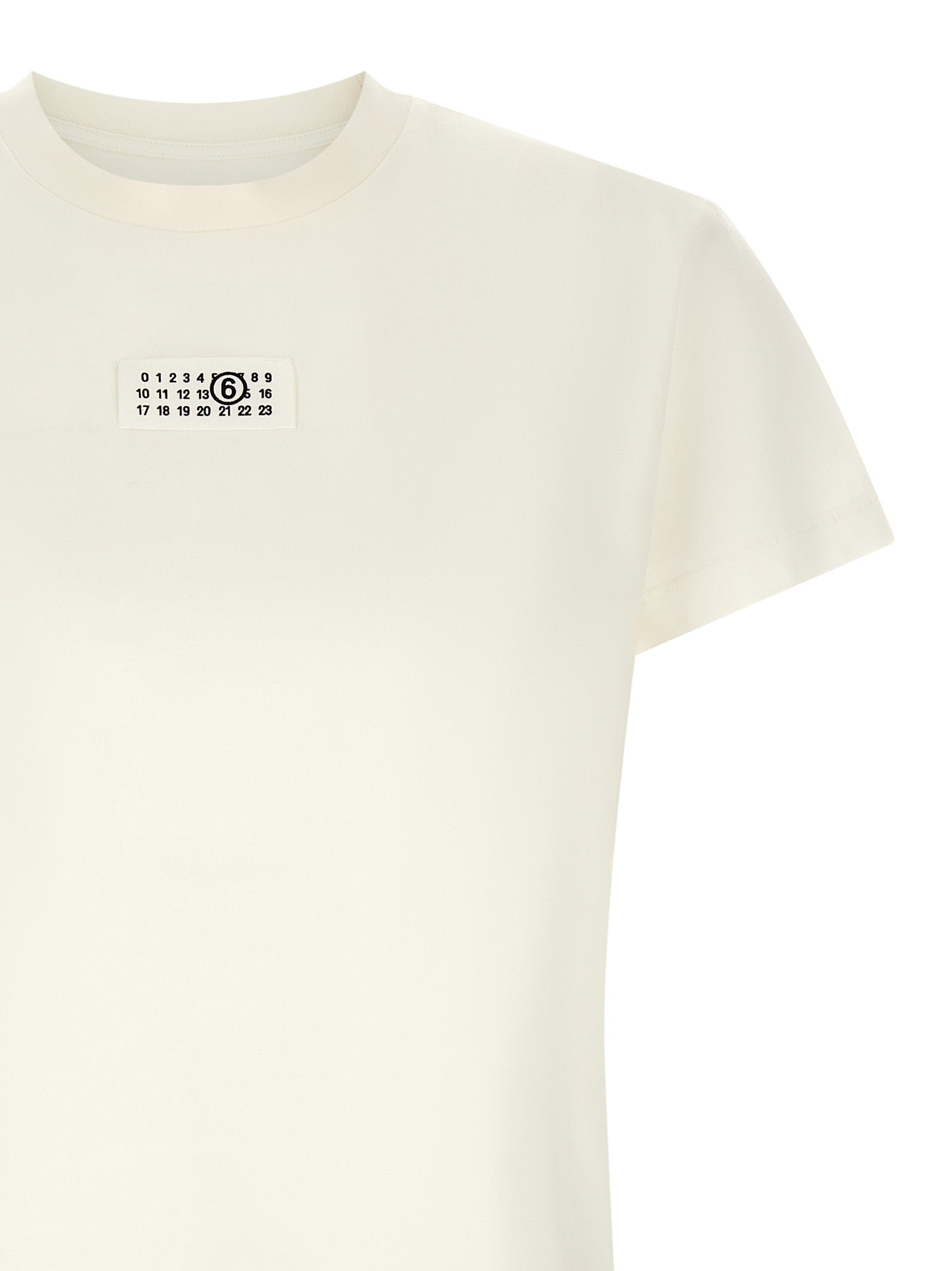MM6 Maison Margiela White Cotton Women's T-Shirt