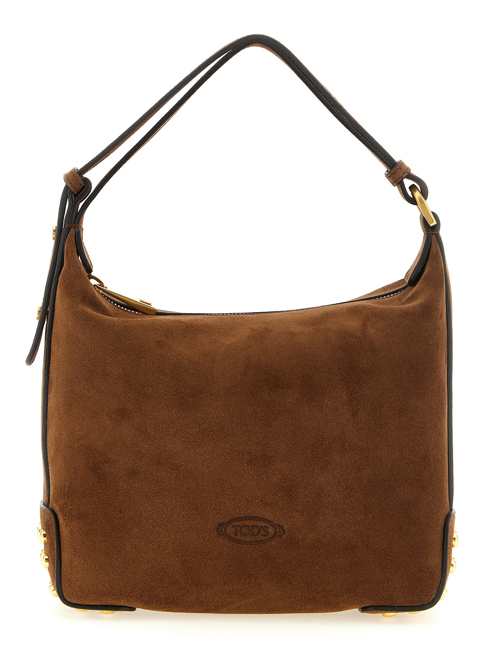 Tod's Brown Calfskin Shoulder Women's Bag