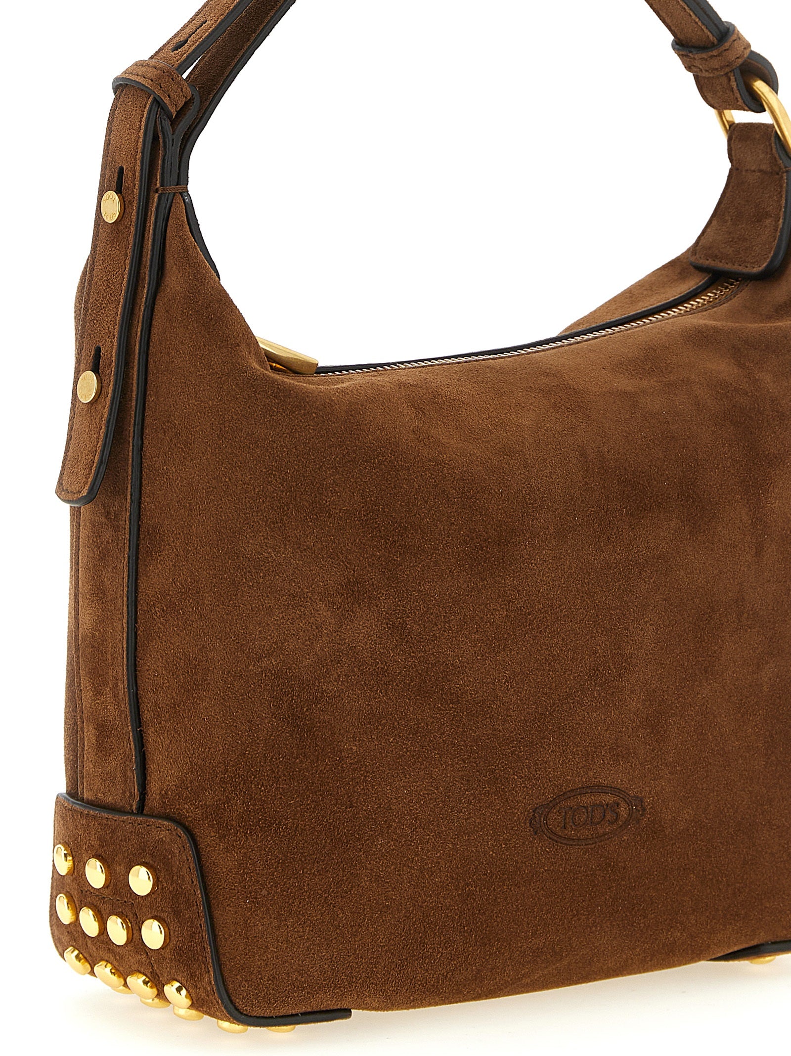 Tod's Brown Calfskin Shoulder Women's Bag