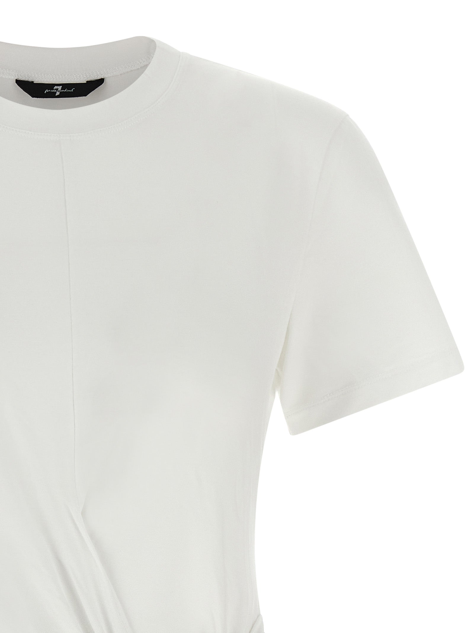 7 For All Mankind White Lyocell Women's T-Shirt