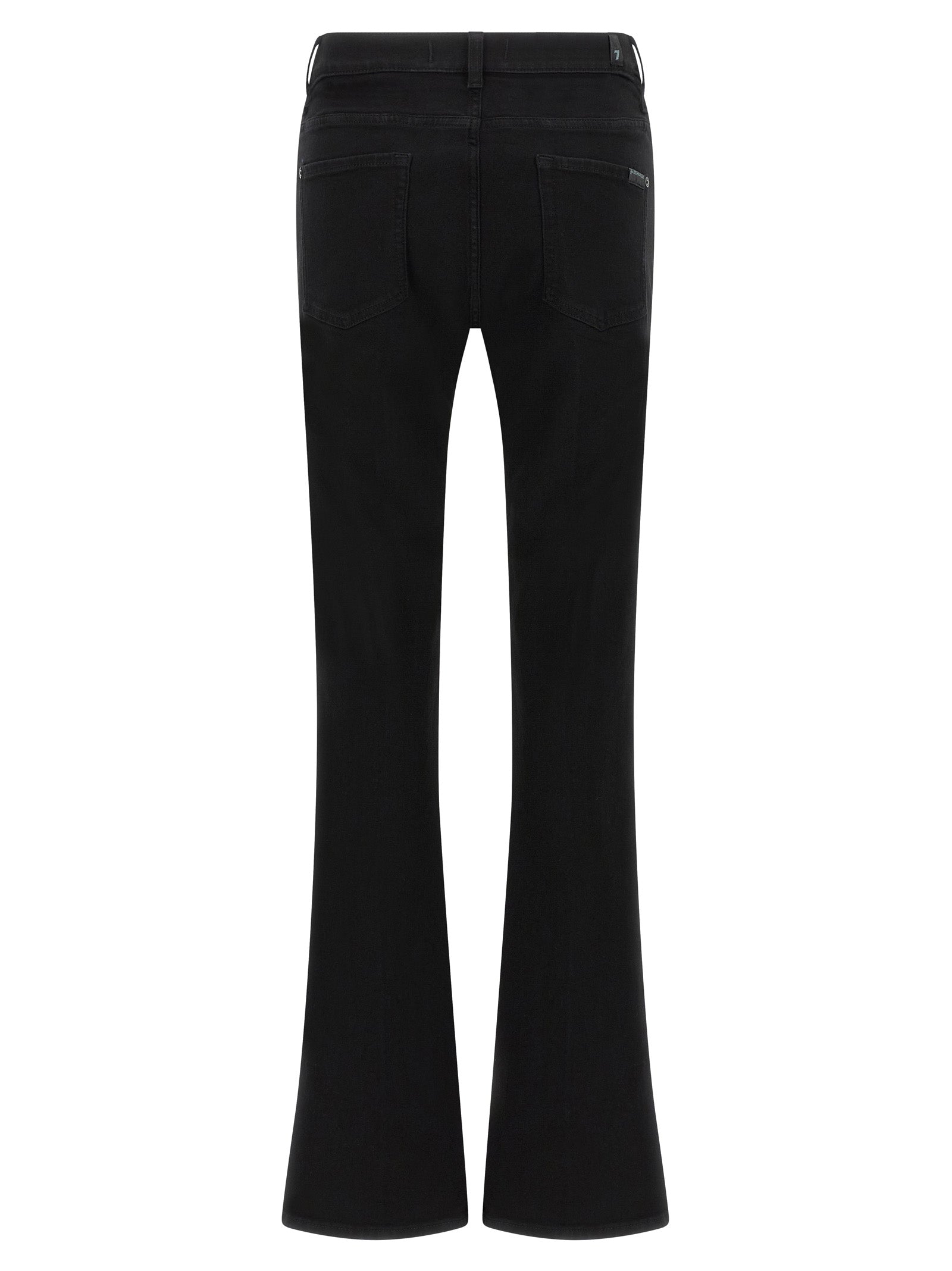 7 For All Mankind Black Cotton Bootcut Women's Jeans