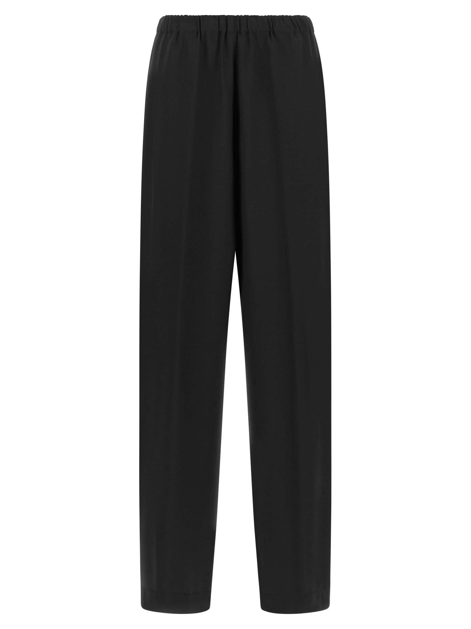 Fabiana Filippi Black Virgin Wool Casual Women's Pants