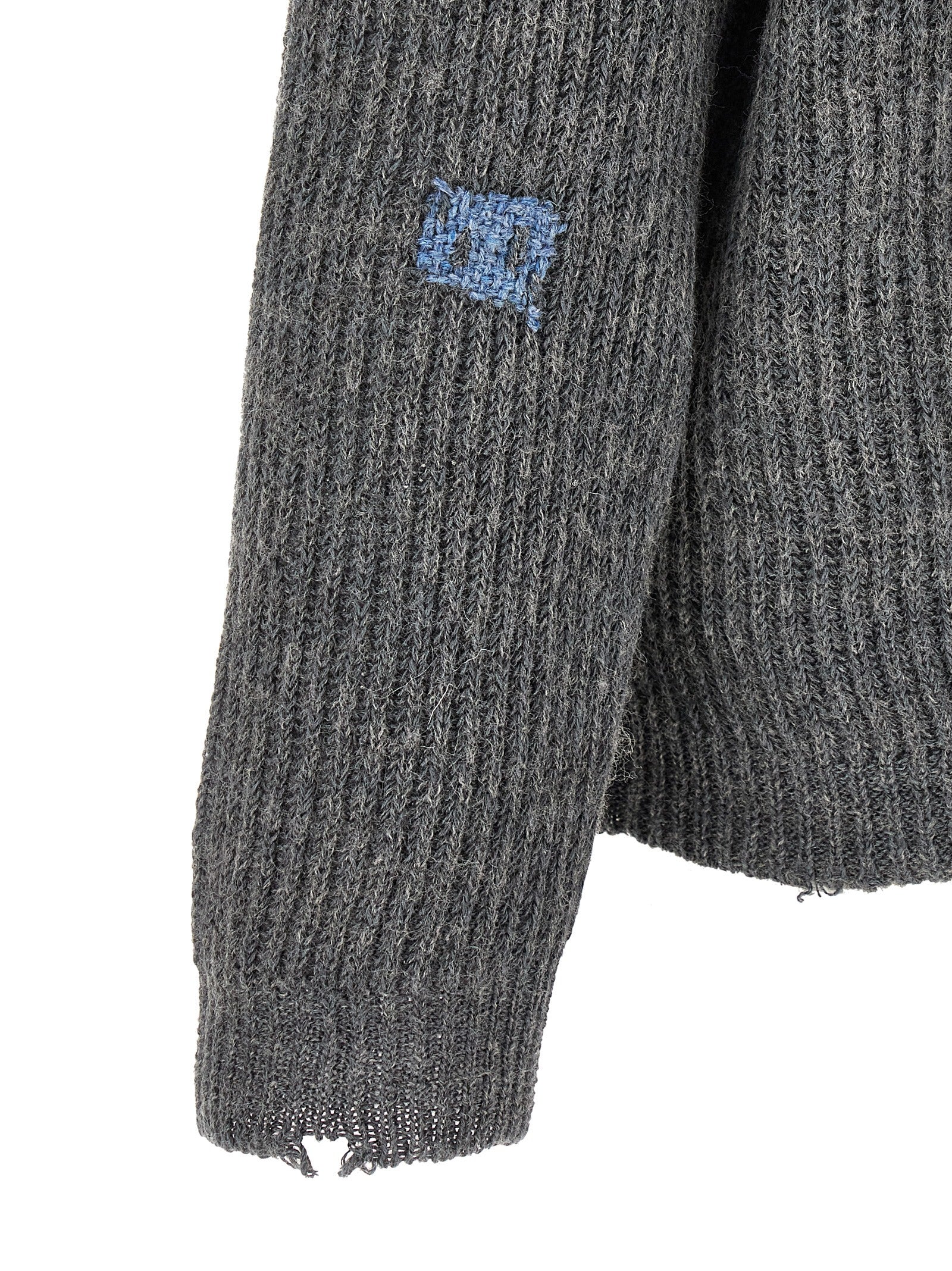 Maison Margiela Gray Linen Men's Cardigan