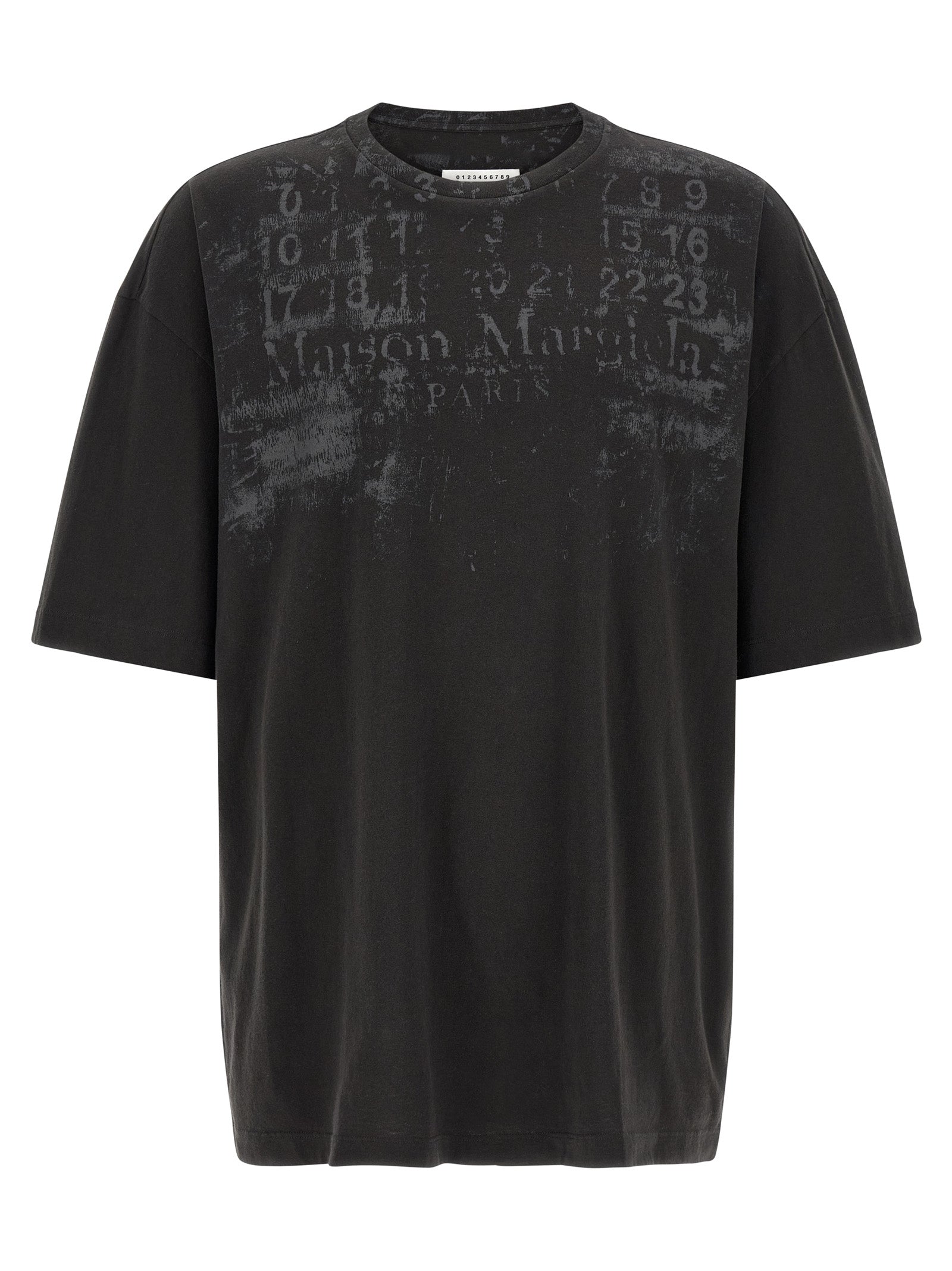 Maison Margiela Black Cotton Long Sleeve Men's T-Shirt