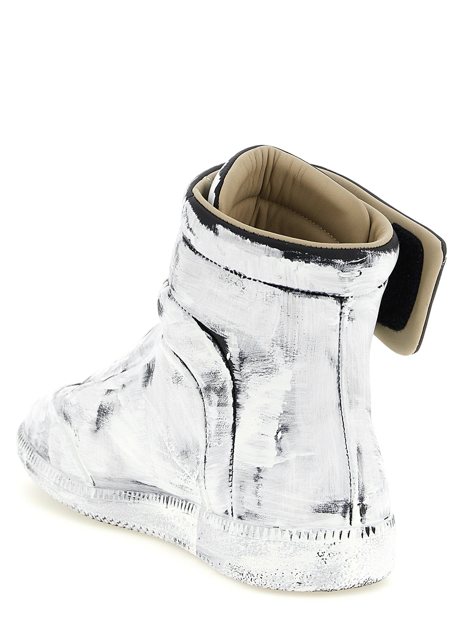 Maison Margiela Bicolor Calfskin Athletic Men's Sneakers