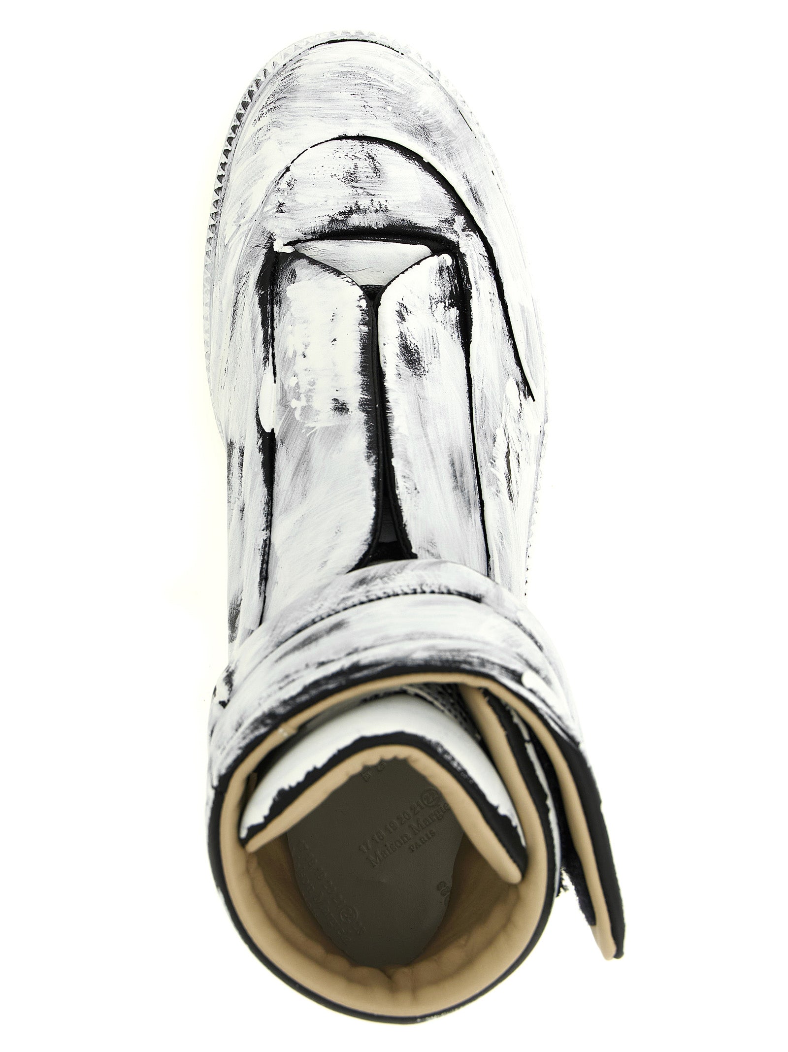 Maison Margiela Bicolor Calfskin Athletic Men's Sneakers