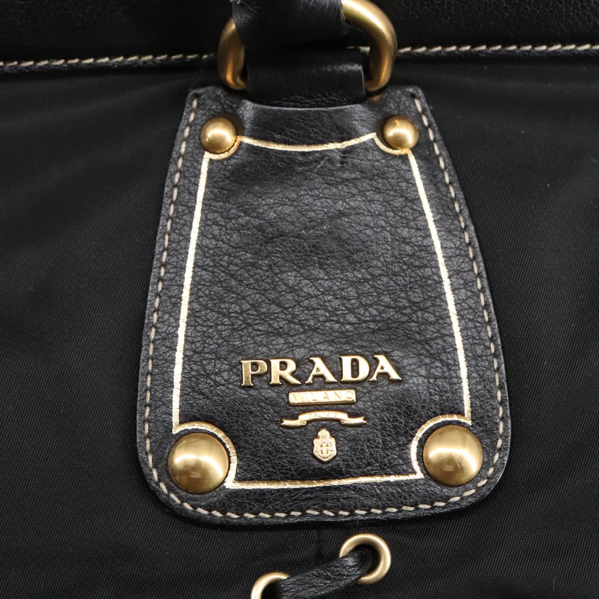 Prada Black Synthetic Handbag (Pre-Owned)