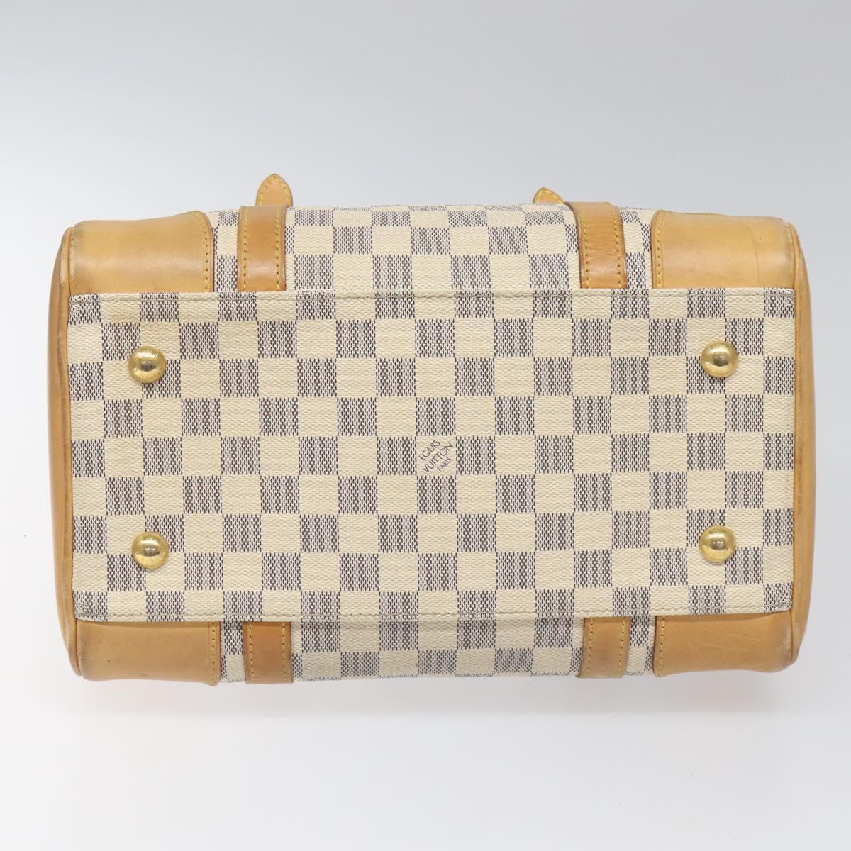 Louis Vuitton Berkeley White Canvas Handbag (Pre-Owned)
