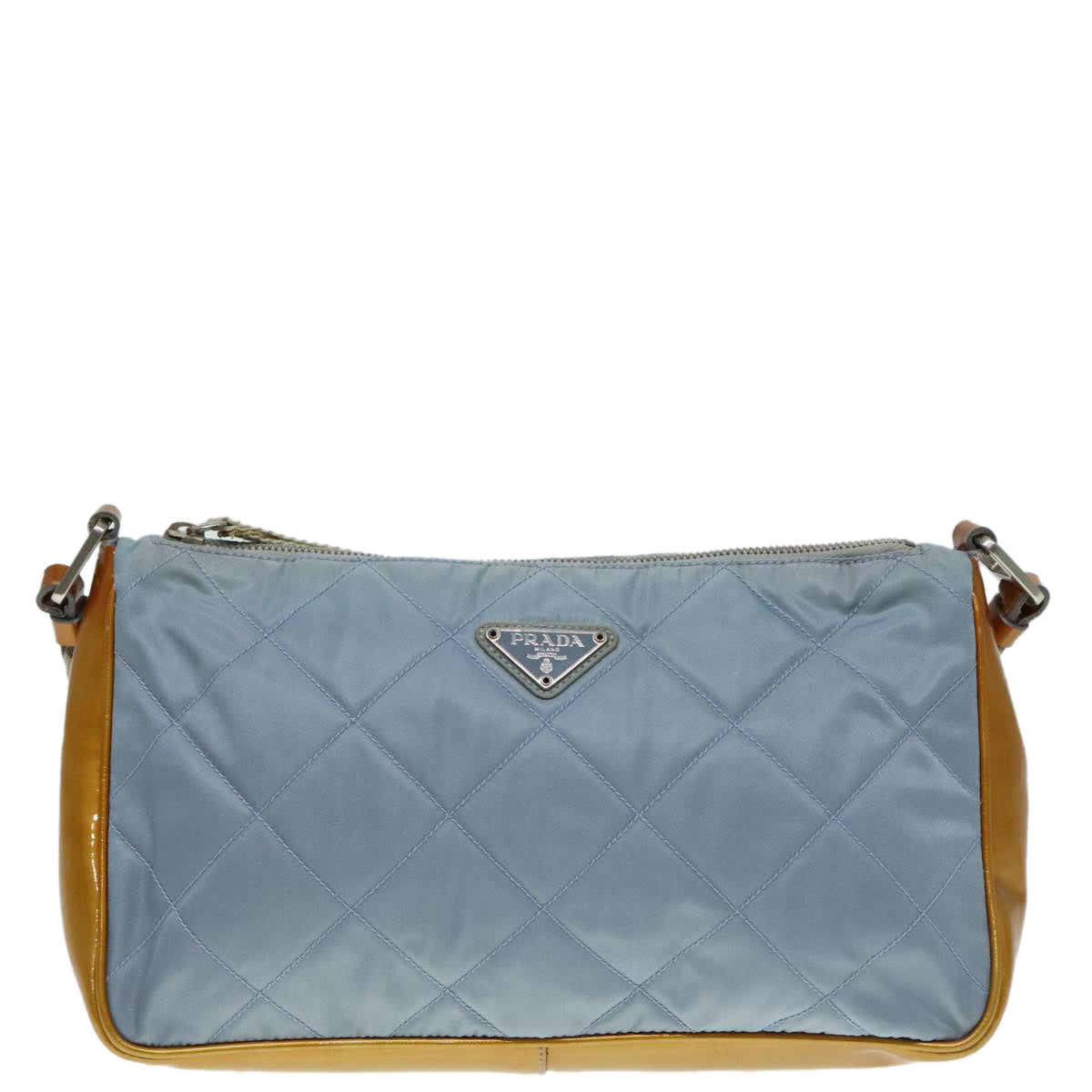 Prada Tessuto Blue Synthetic Shoulder Bag (Pre-Owned)