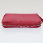 Gucci Zip Around Pink Leather Wallet  (Pre-Owned)