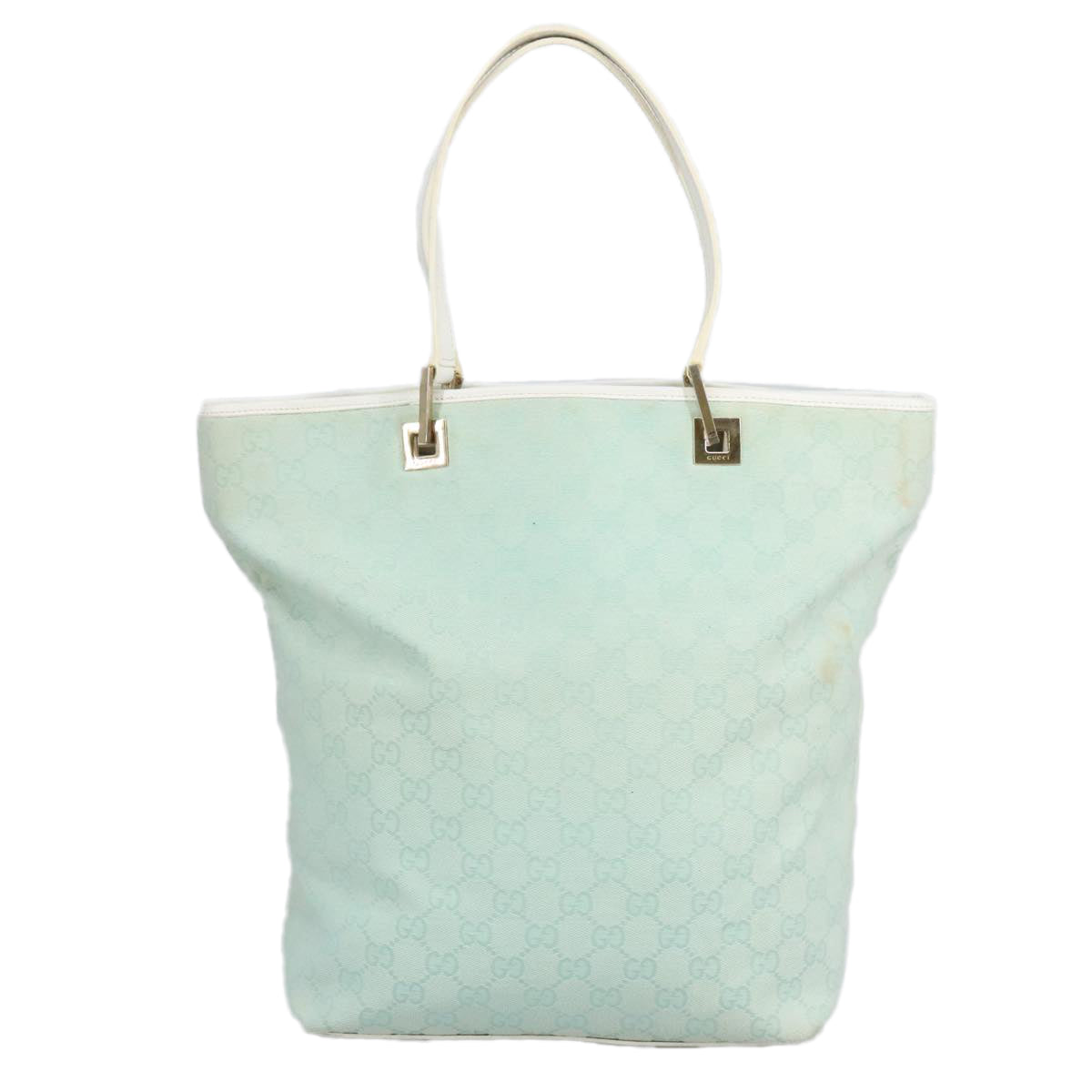 Gucci Blue Canvas Tote Bag (Pre-Owned)