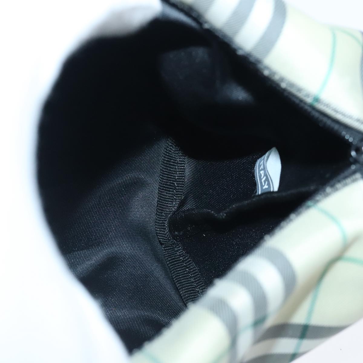 Burberry Nova Check Green Synthetic Clutch Bag (Pre-Owned)
