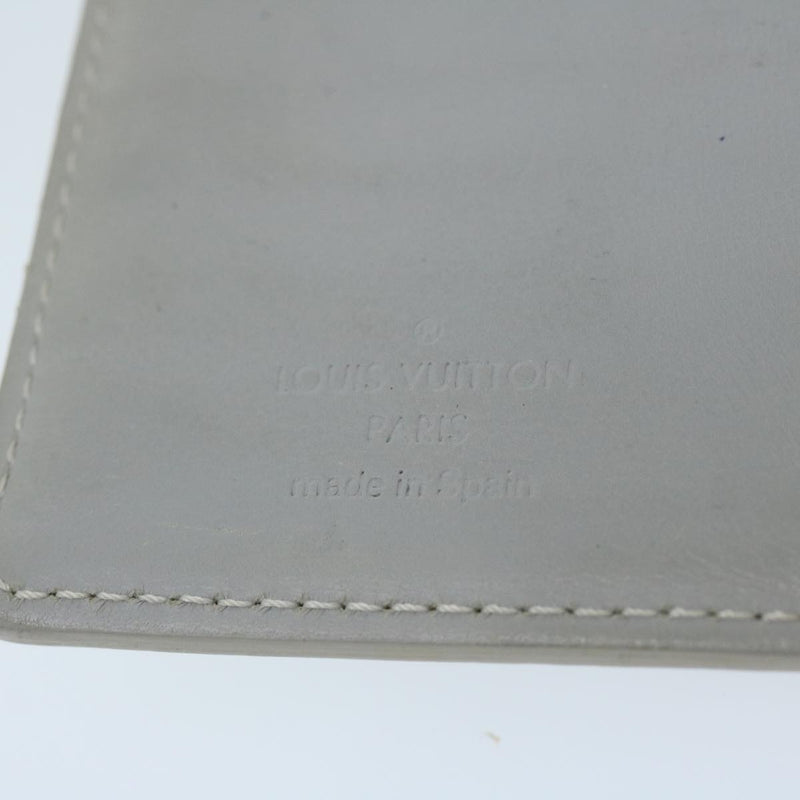 Louis Vuitton Agenda Pm Grey Patent Leather Wallet  (Pre-Owned)