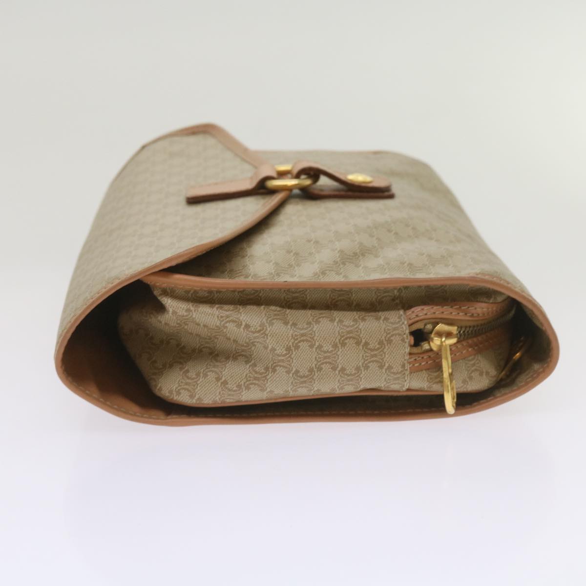 Céline Beige Canvas Clutch Bag (Pre-Owned)