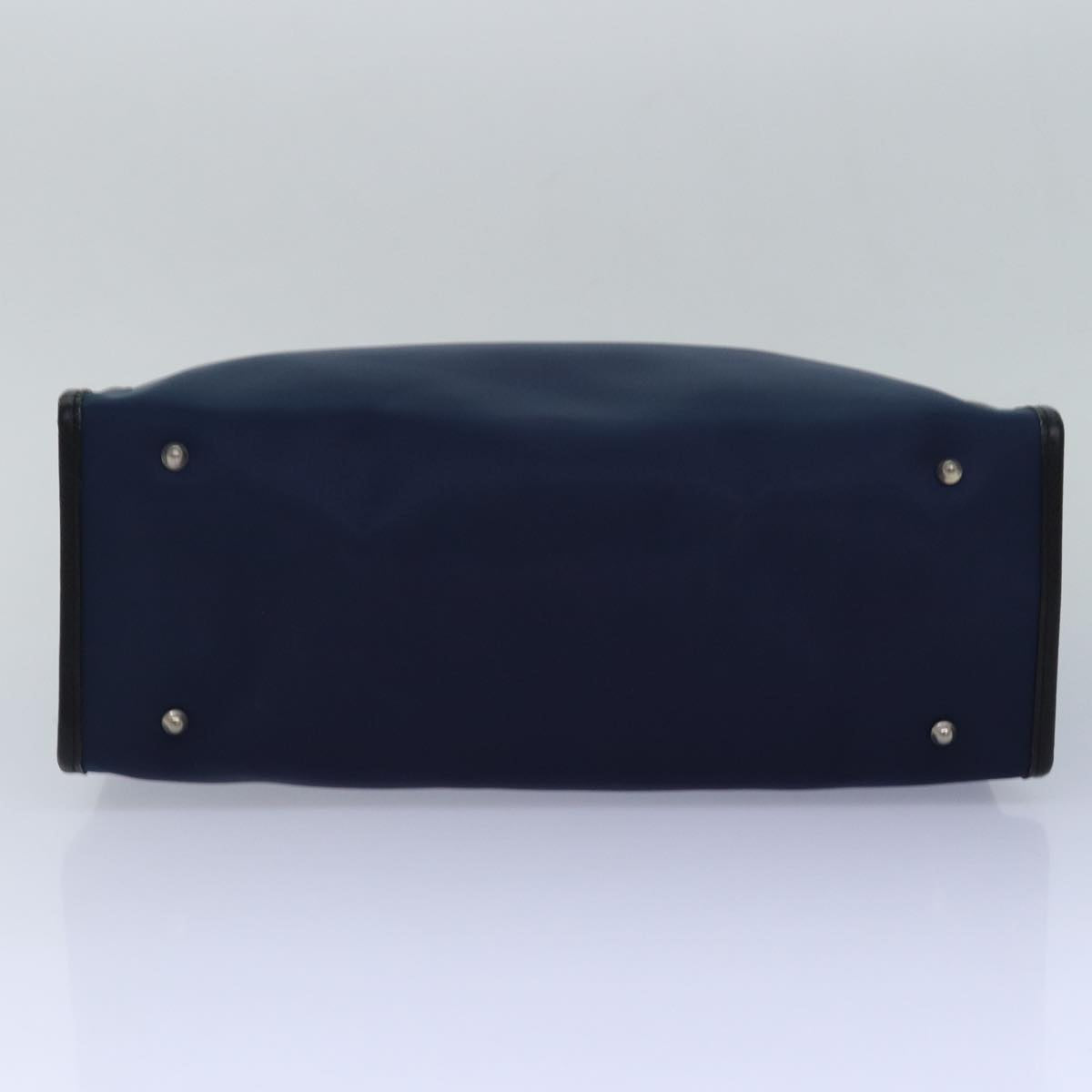 Burberry Nova Check Navy Synthetic Tote Bag (Pre-Owned)