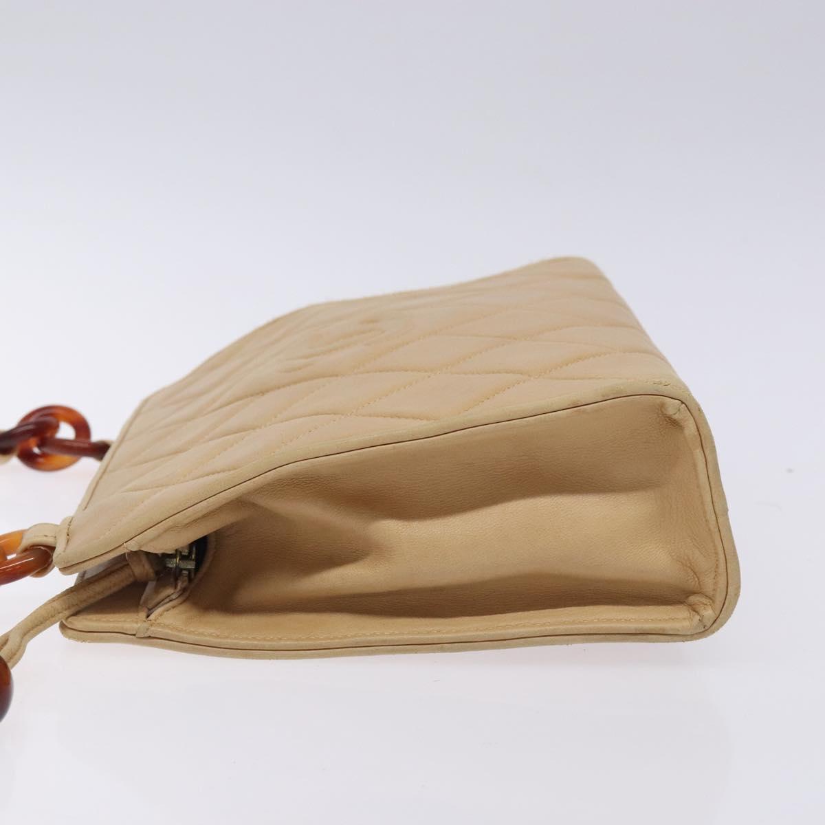 Chanel Camera Beige Leather Shoulder Bag (Pre-Owned)