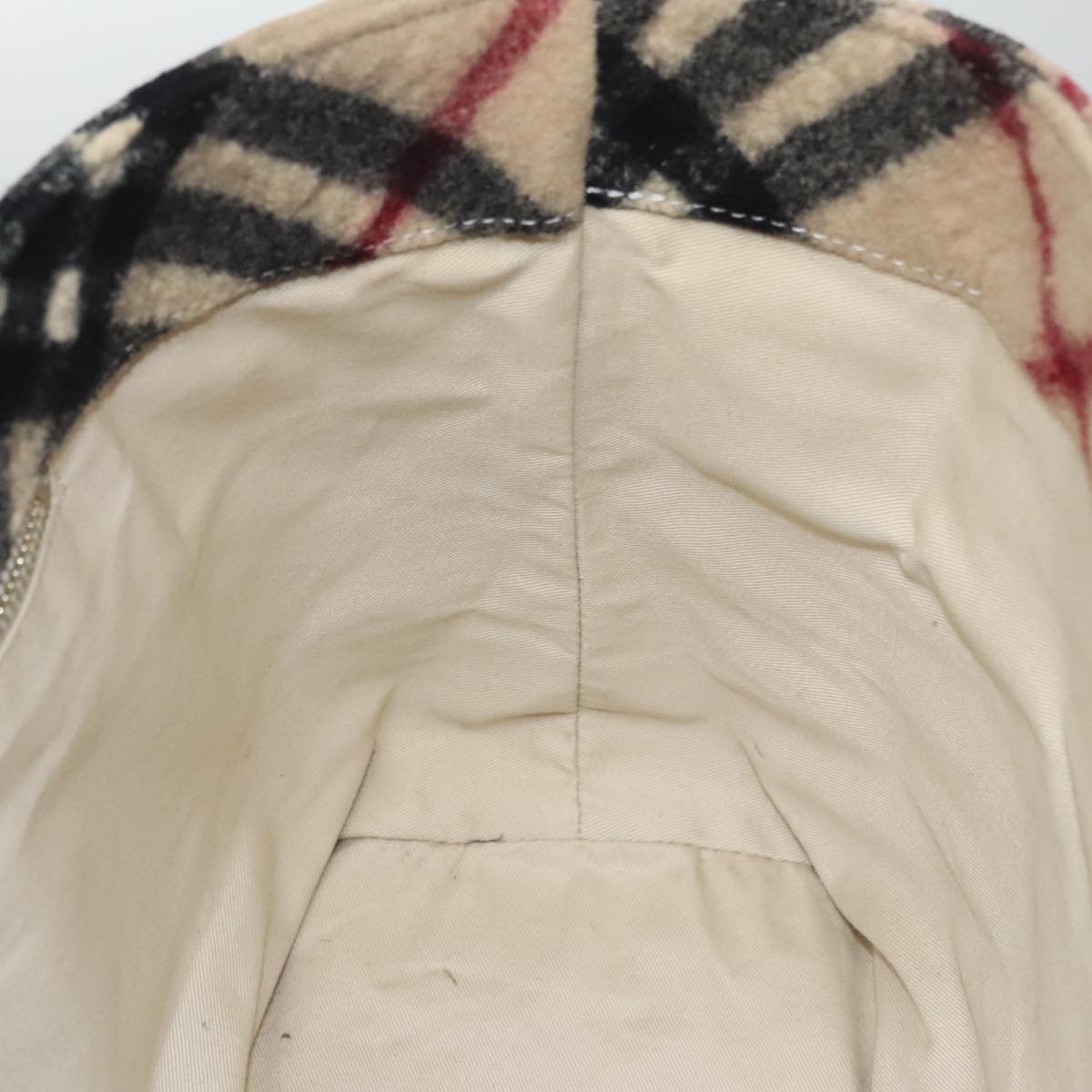 Burberry Nova Check Beige Canvas Handbag (Pre-Owned)