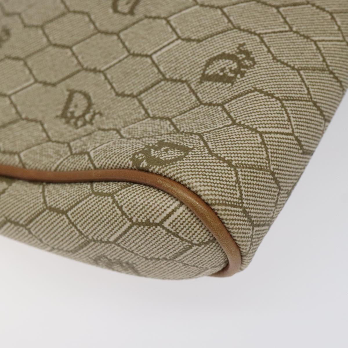 Dior Honeycomb Beige Leather Clutch Bag (Pre-Owned)