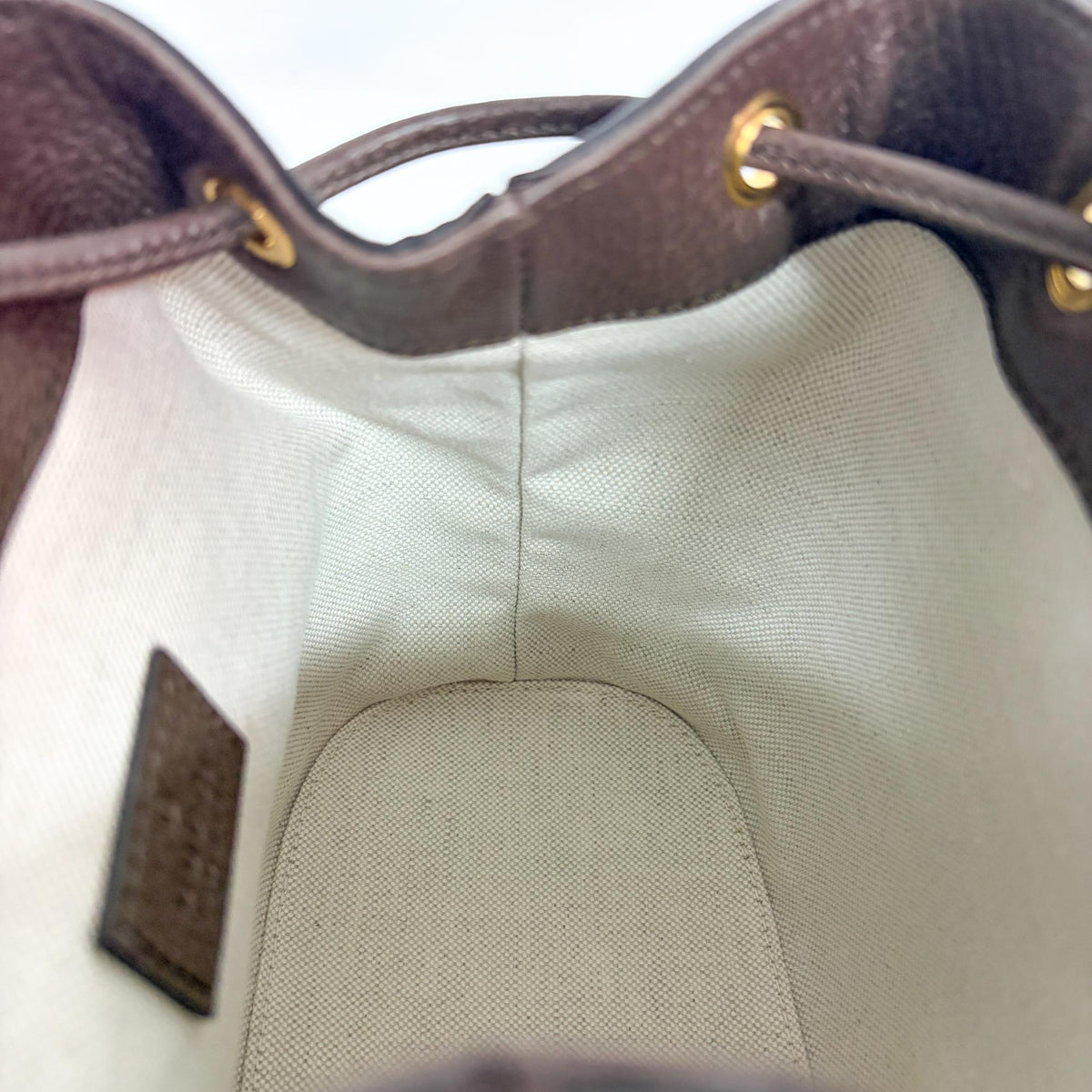 Gucci Ophidia Gg Coated Canvas And Leather Beige Canvas Shoulder Bag Bag (Pre-Owned)