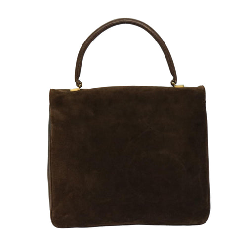 Gucci Brown Suede Handbag (Pre-Owned)