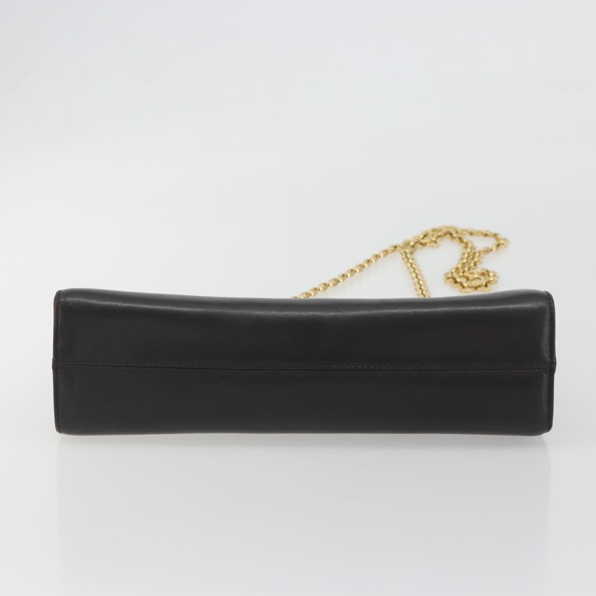 Salvatore Ferragamo Vintage Gancini Chain Leather Brown Leather Shoulder Bag Bag (Pre-Owned)