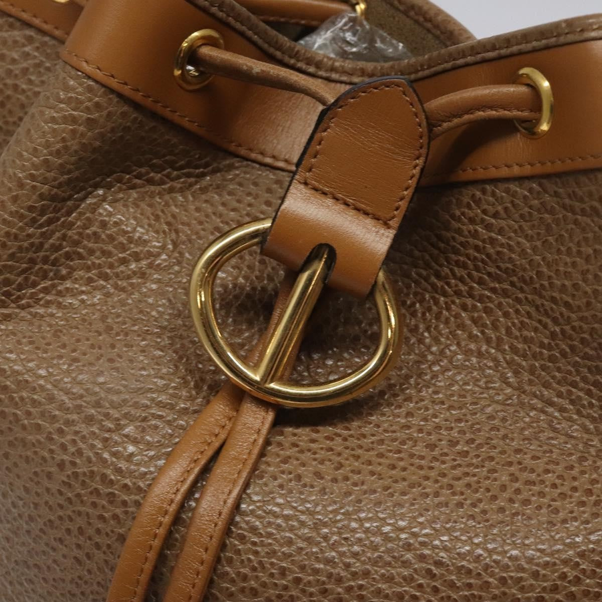 Christian Dior Vintage Leather Brown Leather Shoulder Bag Bag (Pre-Owned)