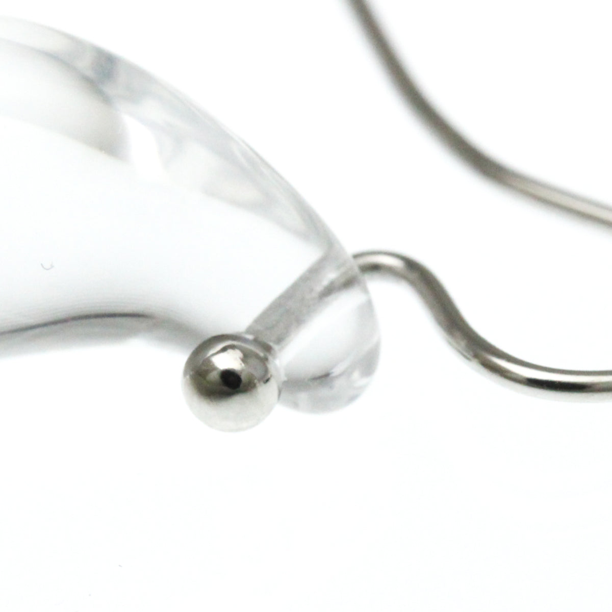 Tiffany & Co. Elsa Peretti Teardrop Platinum With Crystal Silver Platinum Earrings Jewelry (Pre-Owned)
