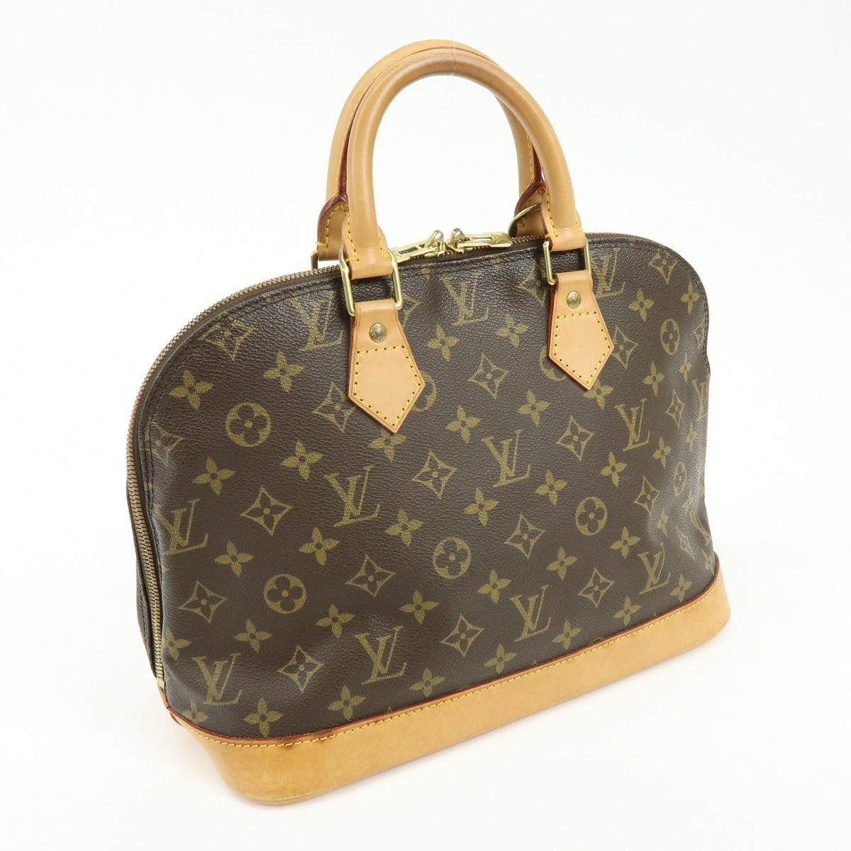 Louis Vuitton Alma Monogram Canvas Brown Canvas Handbag (Pre-Owned)