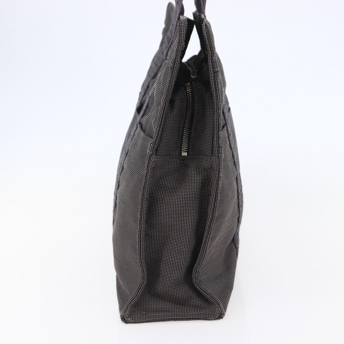Hermes Fourre Tout Tote Canvas Gray Canvas Bag (Pre-Owned)