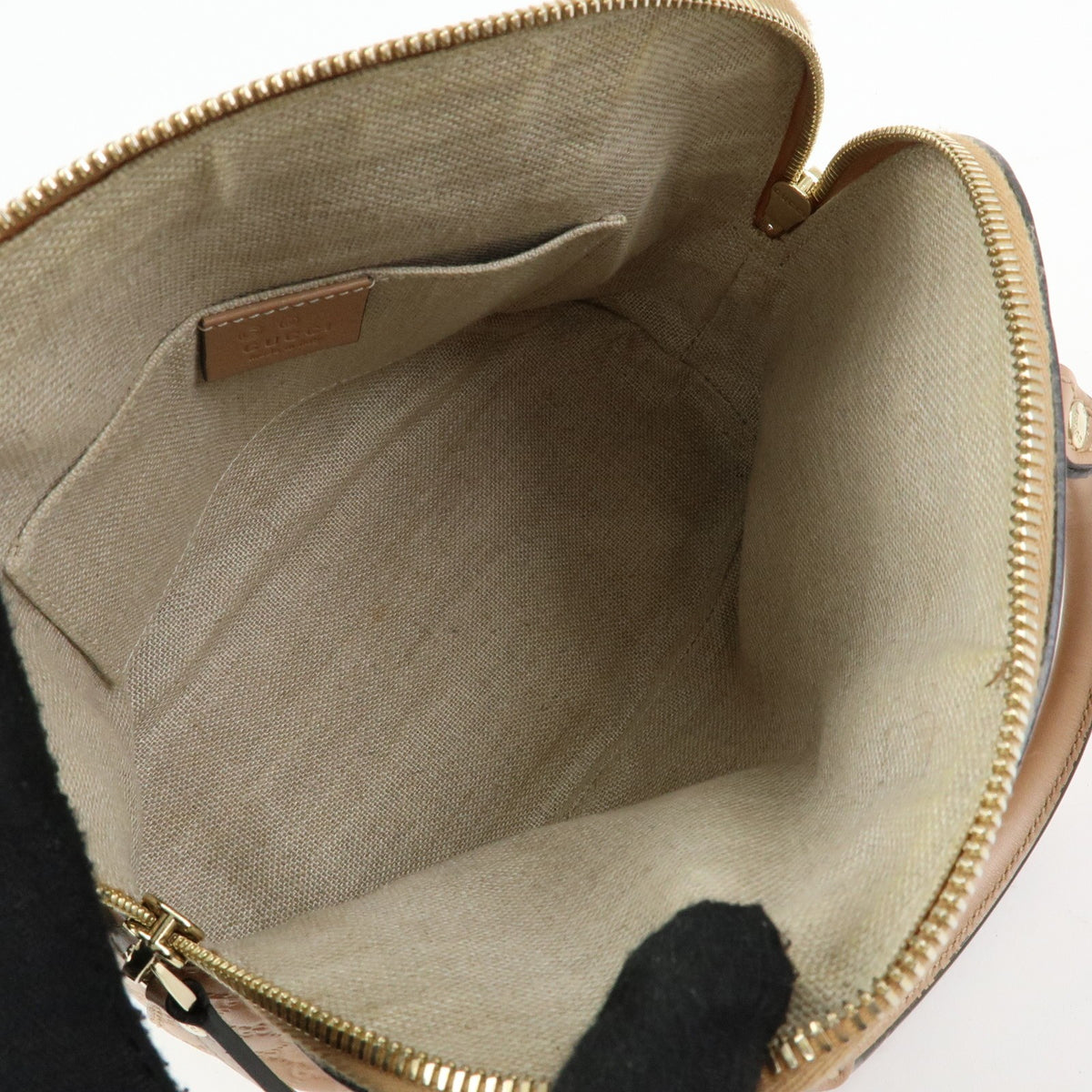 Gucci Convertible Dome Satchel Microguccissima Leather Beige Leather Handbag (Pre-Owned)