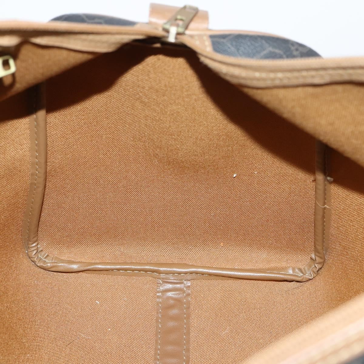 Christian Dior Vintage Honeycomb Boston Canvas And Leather Black Canvas Travel Bag Bag (Pre-Owned)