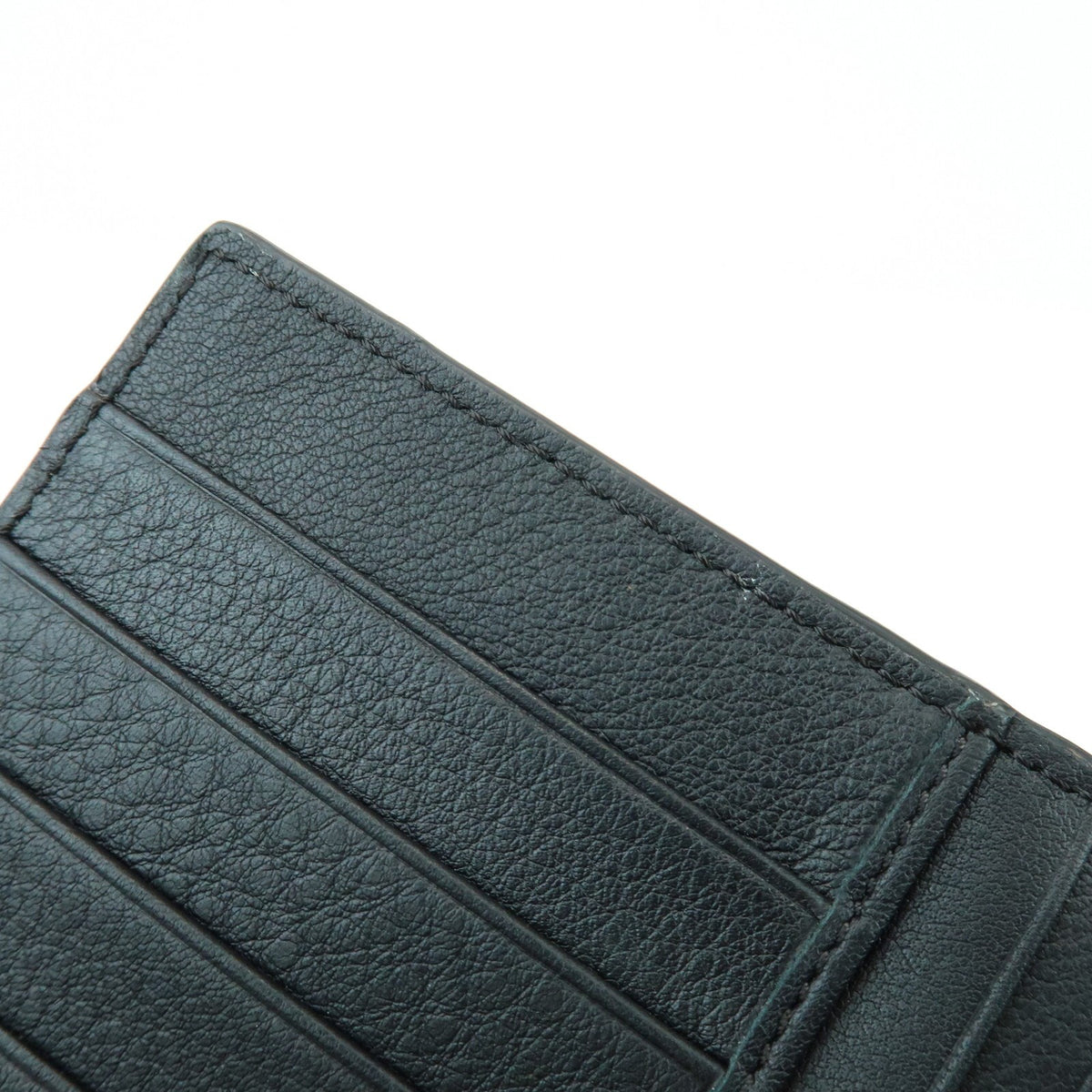 Fendi Selleria Peekaboo Leather Black Leather Wallets Accessory (Pre-Owned)