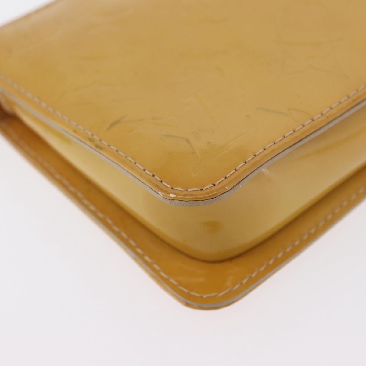 Louis Vuitton Lexington Pochette Monogram Vernis Beige Patent_Leather Clutche & Pouche Bag (Pre-Owned)
