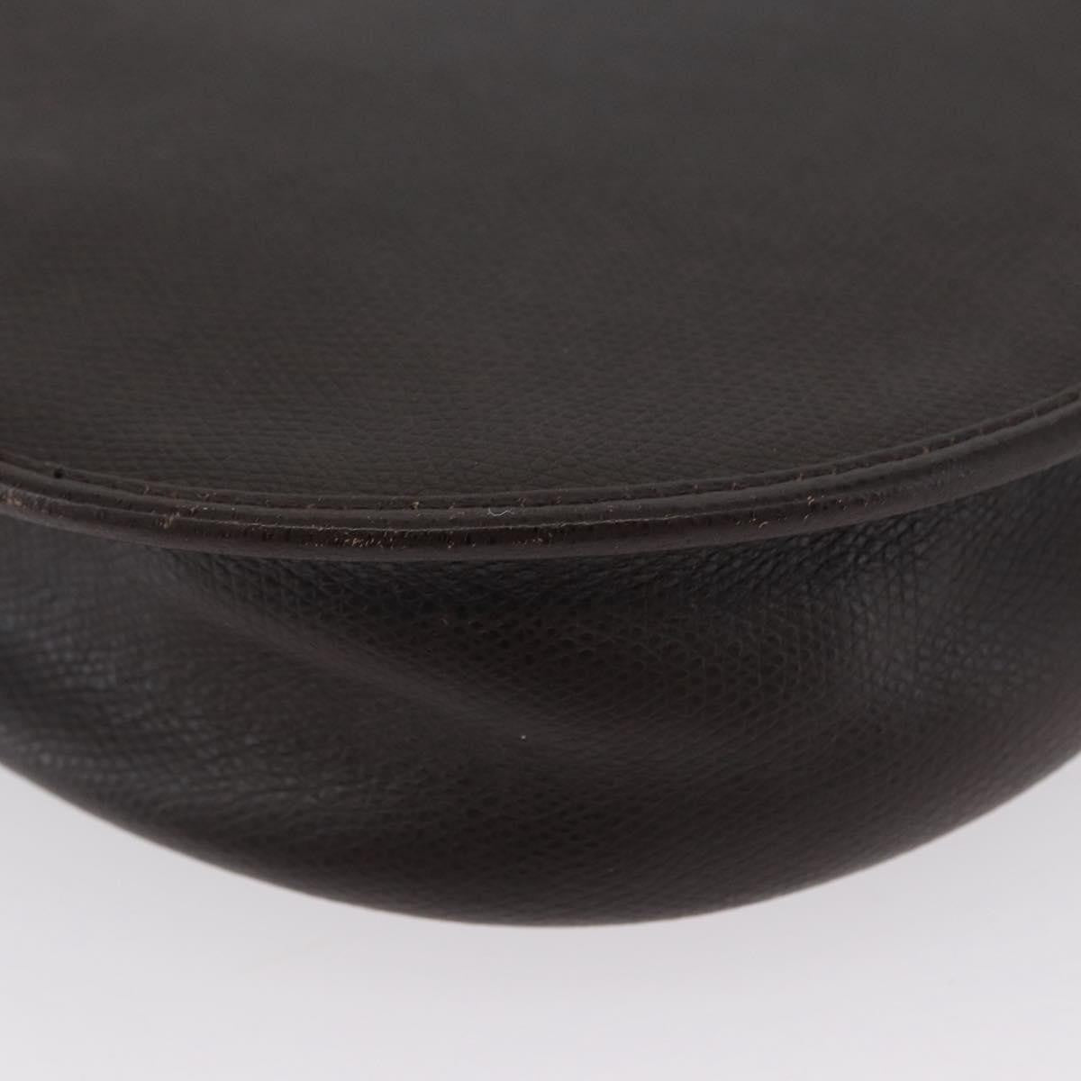 Christian Dior Vintage Cd Logo Leather Brown Leather Shoulder Bag Bag (Pre-Owned)