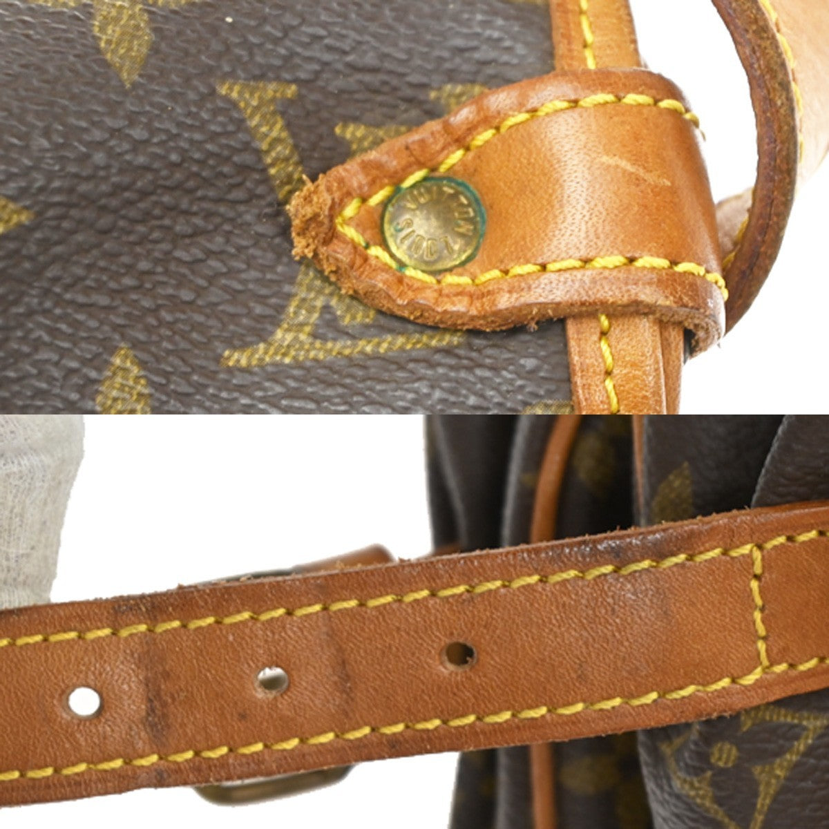 Louis Vuitton Saumur Monogram Canvas Brown Canvas Handbag (Pre-Owned)