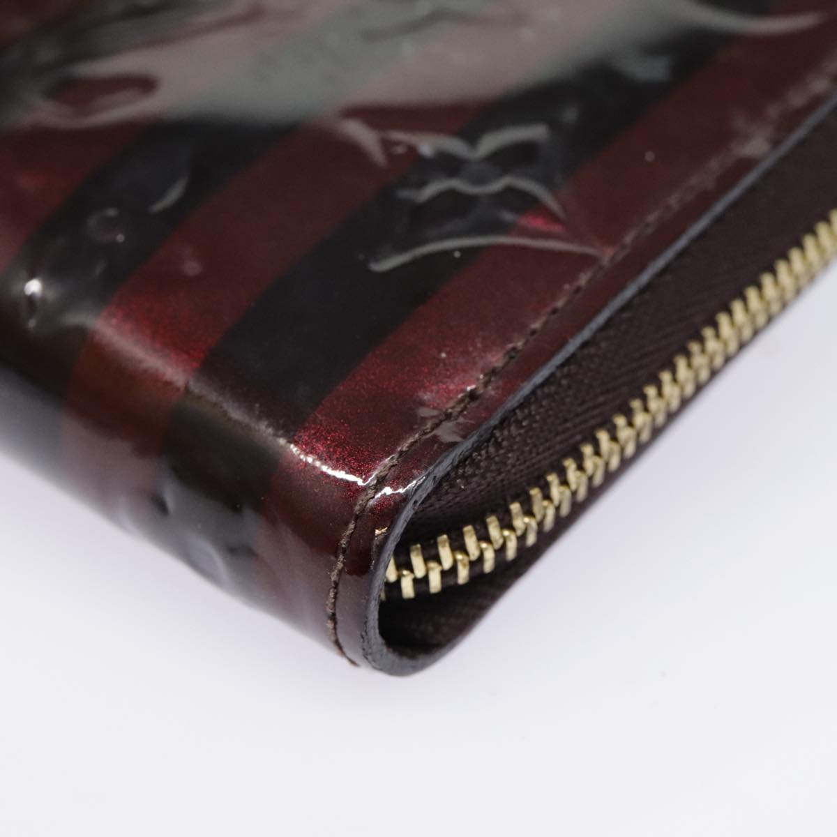 Louis Vuitton Zippy Coin Purse Burgundy Patent Leather Wallet  (Pre-Owned)